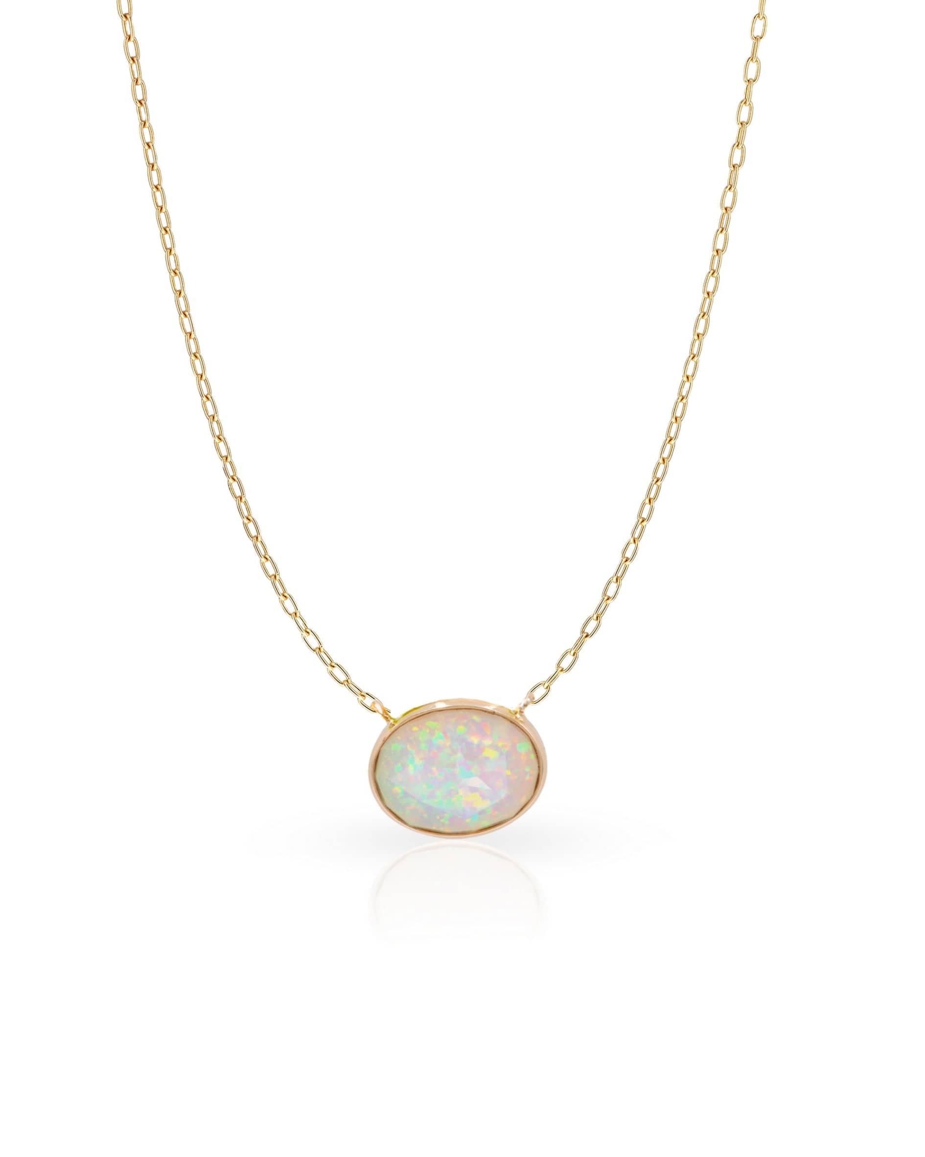 Mined + Found Pendants 4.20ct opal lace necklace