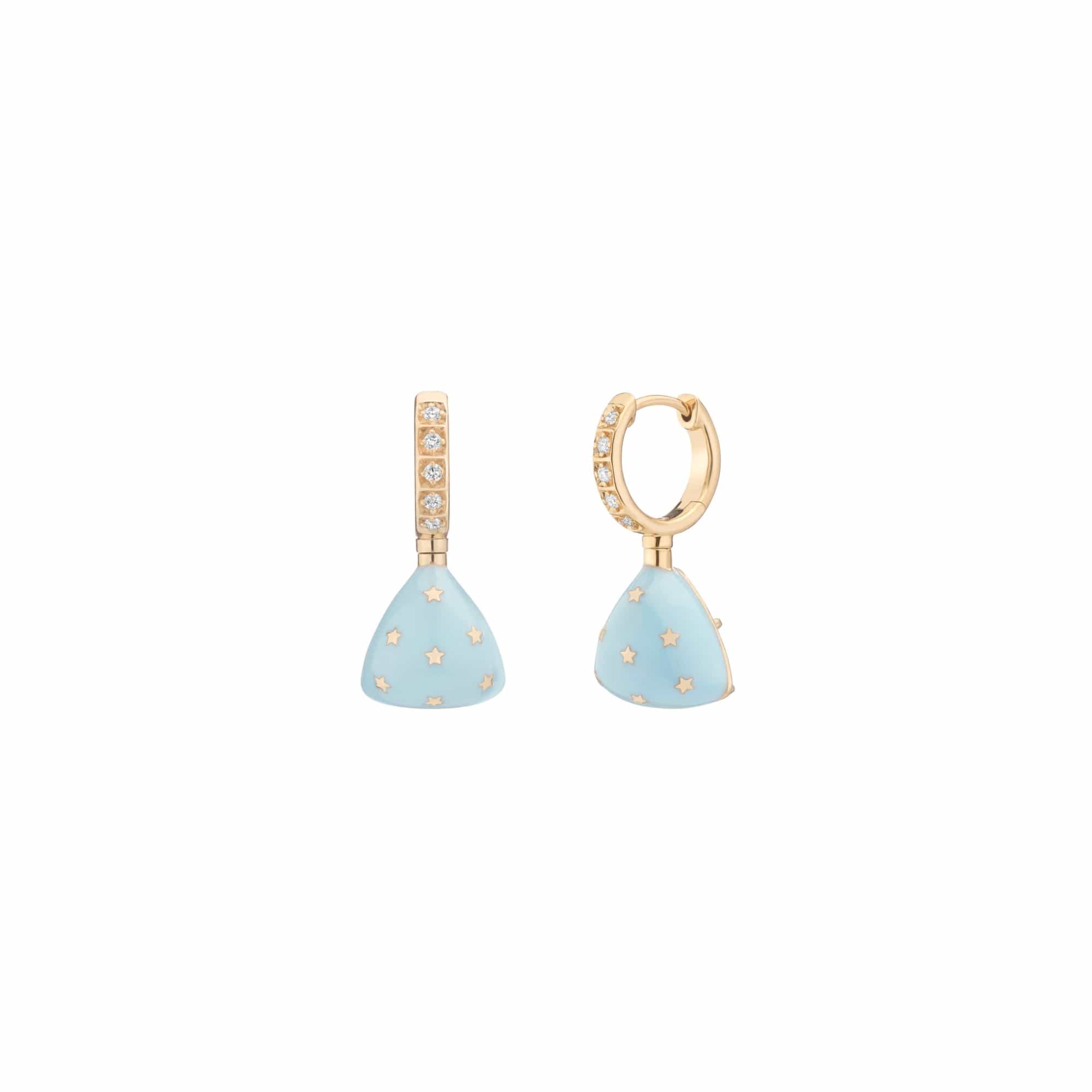 Mined + Found Earrings alter ego earrings, aquamarine + powder blue
