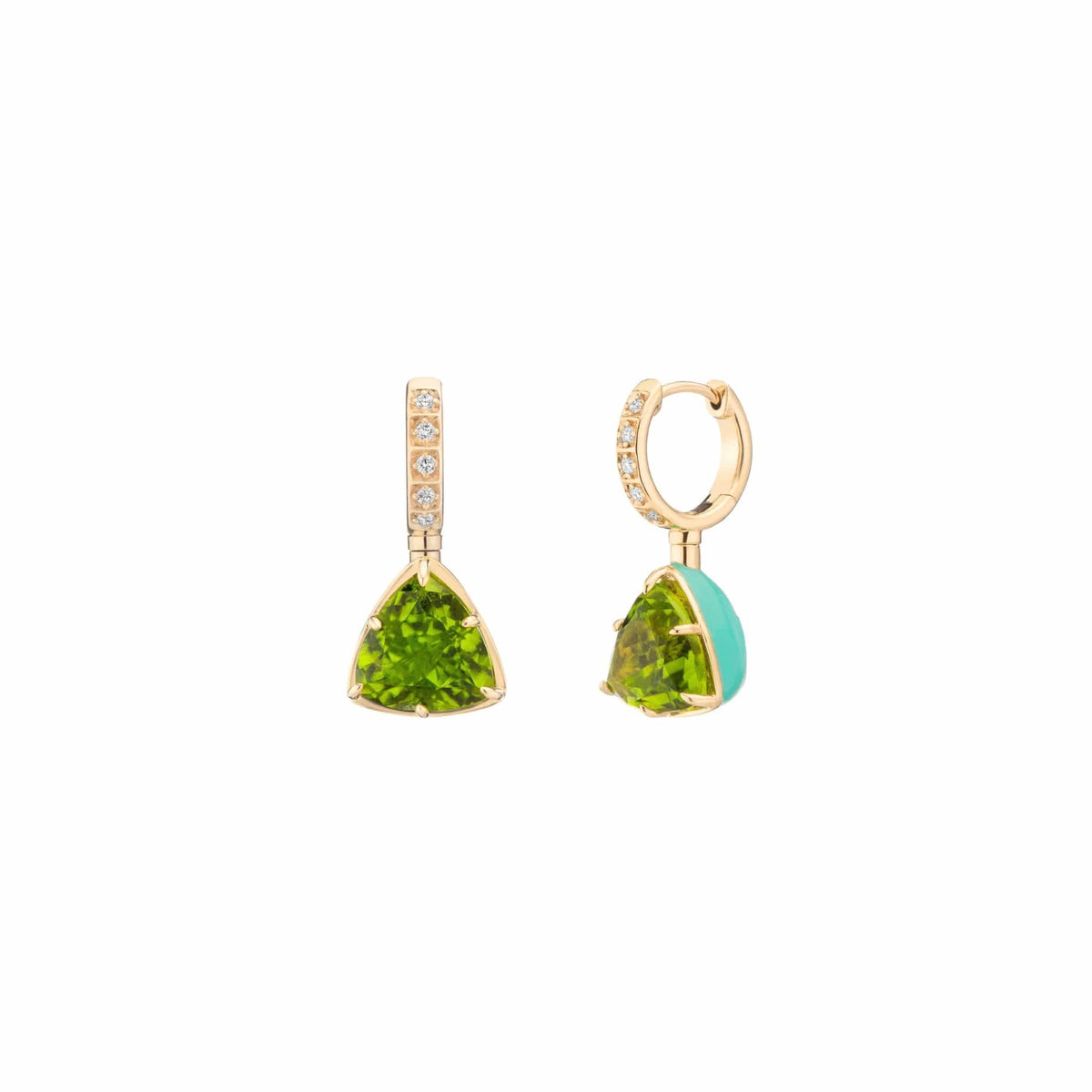 Mined + Found Earrings alter ego earrings, peridot + mint green