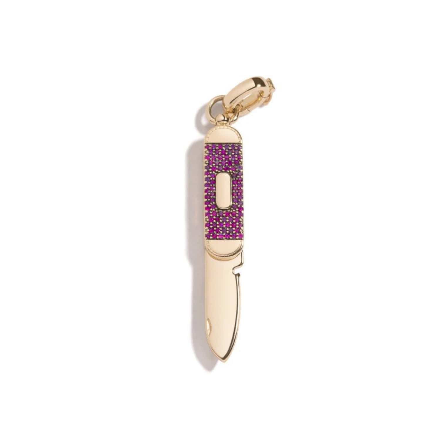 Mined + Found Pendants balance, pink sapphire