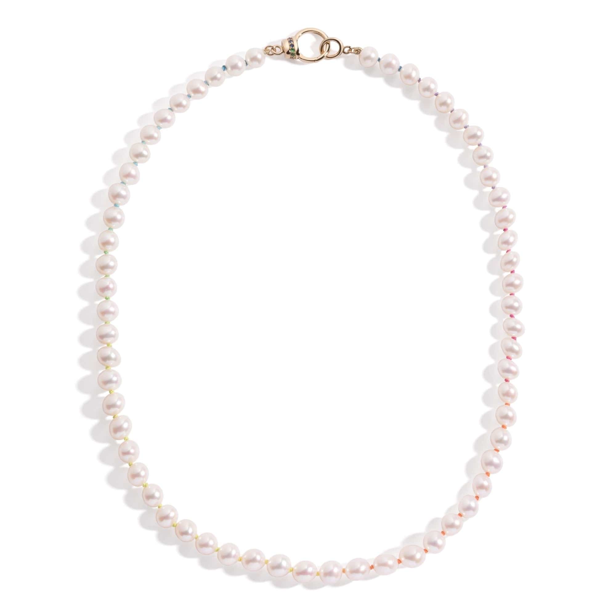 Mined & Found Necklaces classic freshwater pearl necklace. Created by Jenn Breznen