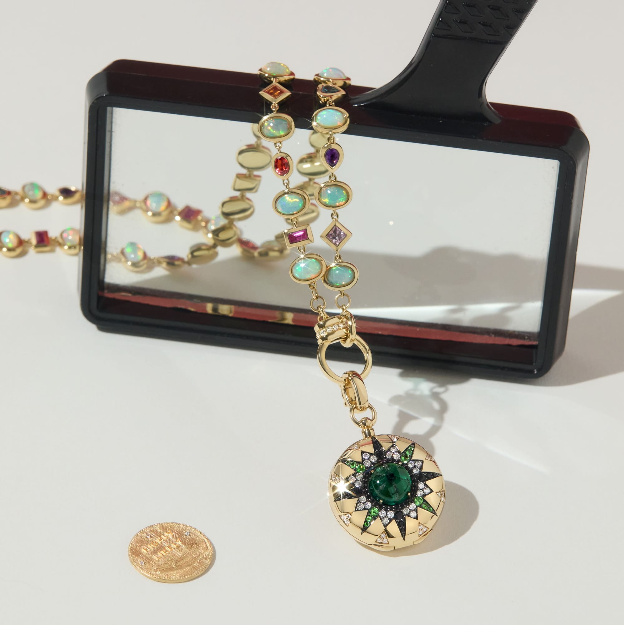 Mined + Found Necklaces confetti necklace