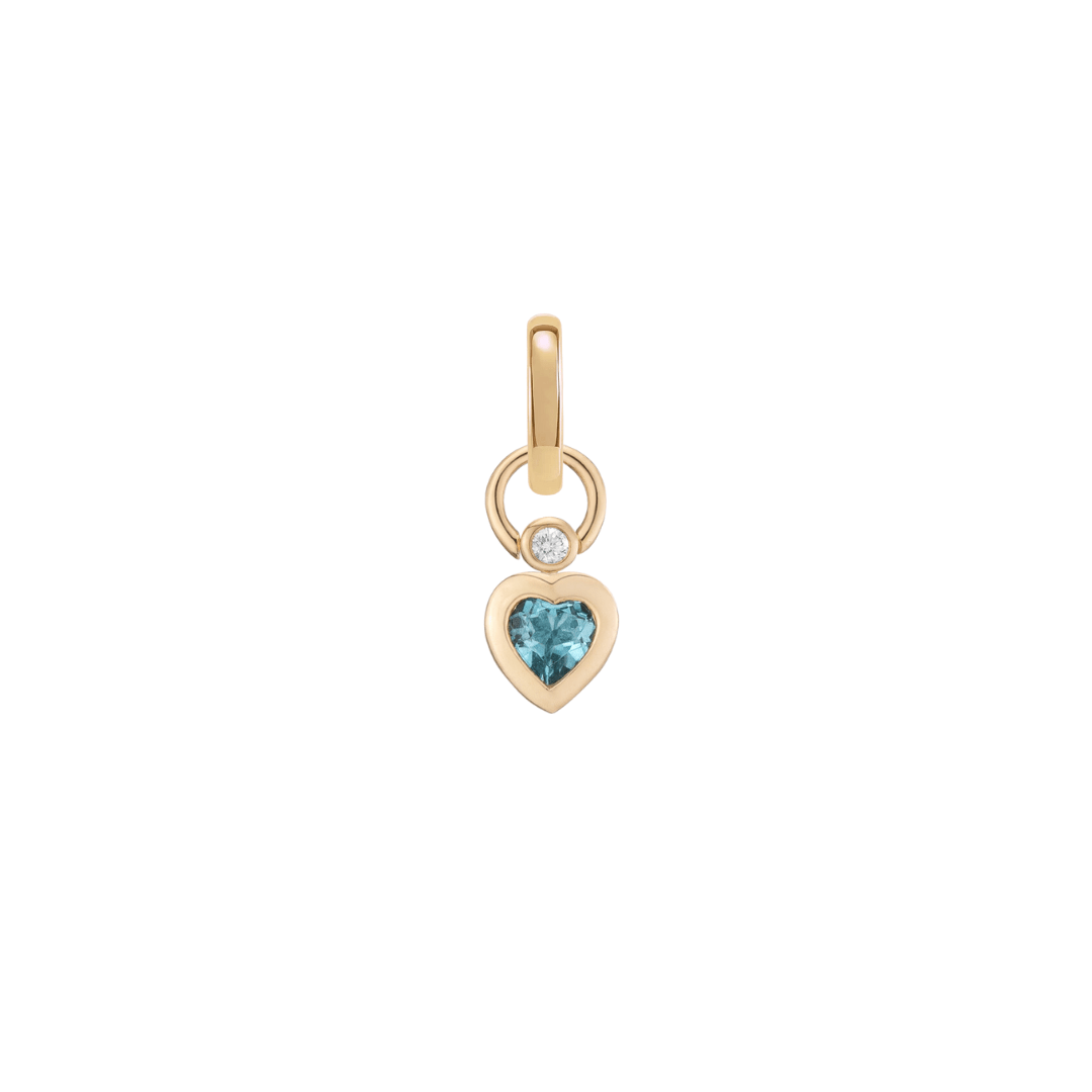 Mined + Found Pendants confetti pendant, blue topaz