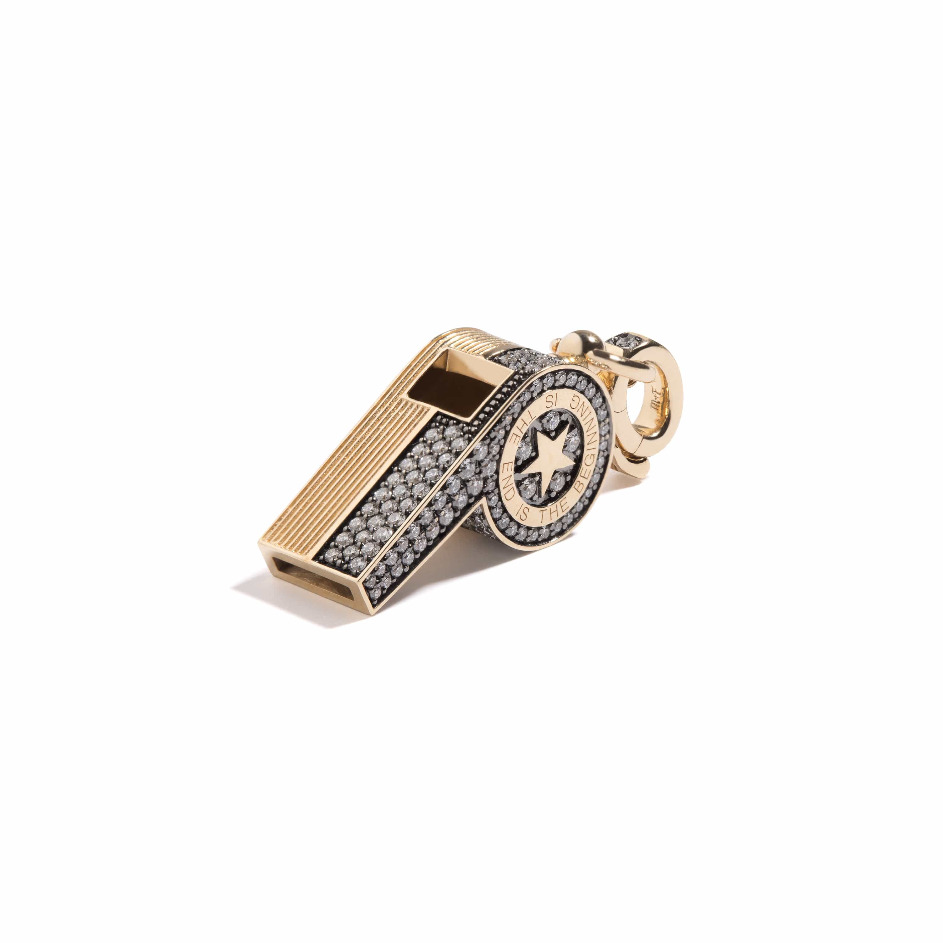 Mined + Found Pendants Continuum whistle pendant, diamond