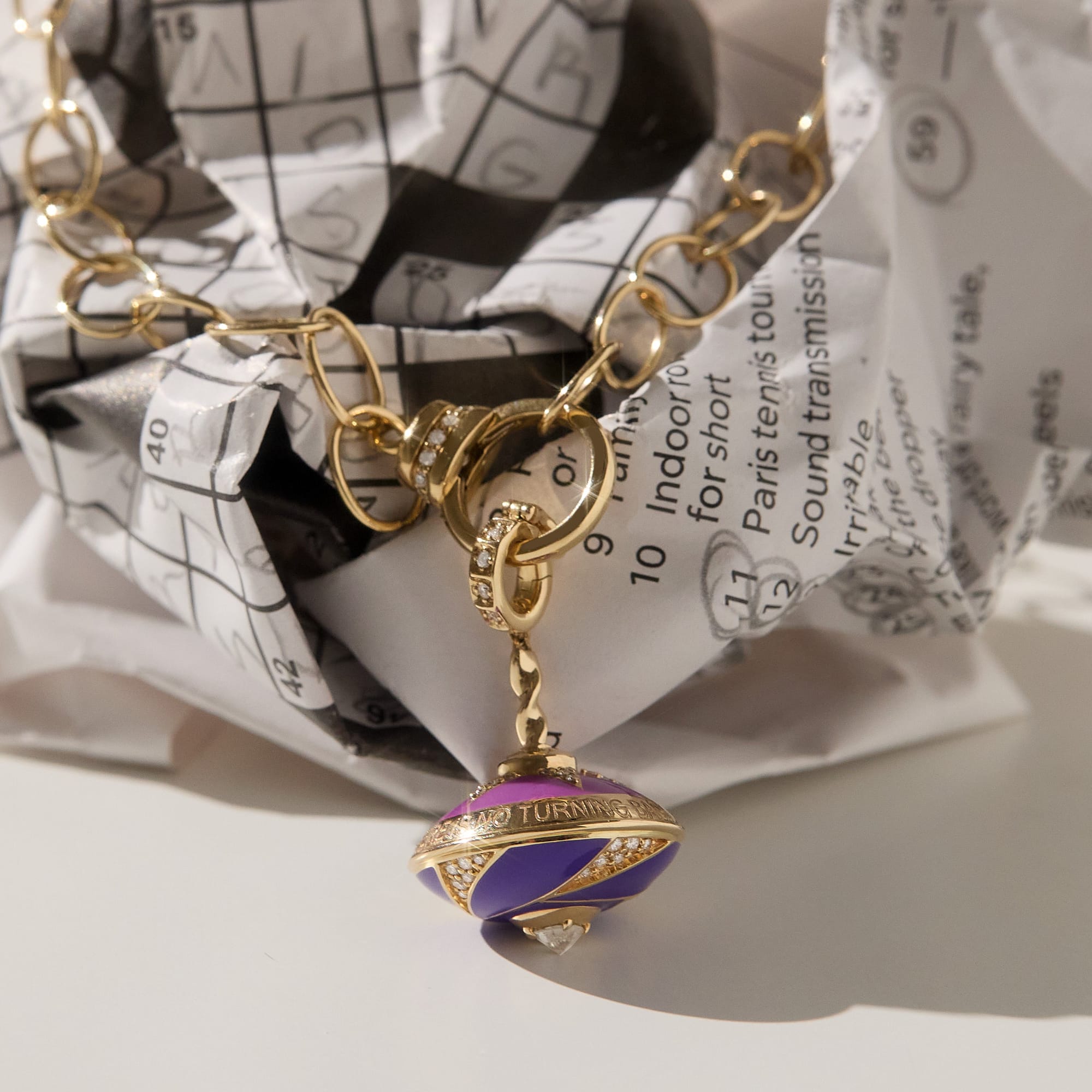 Mined + Found Necklaces ellipse necklace