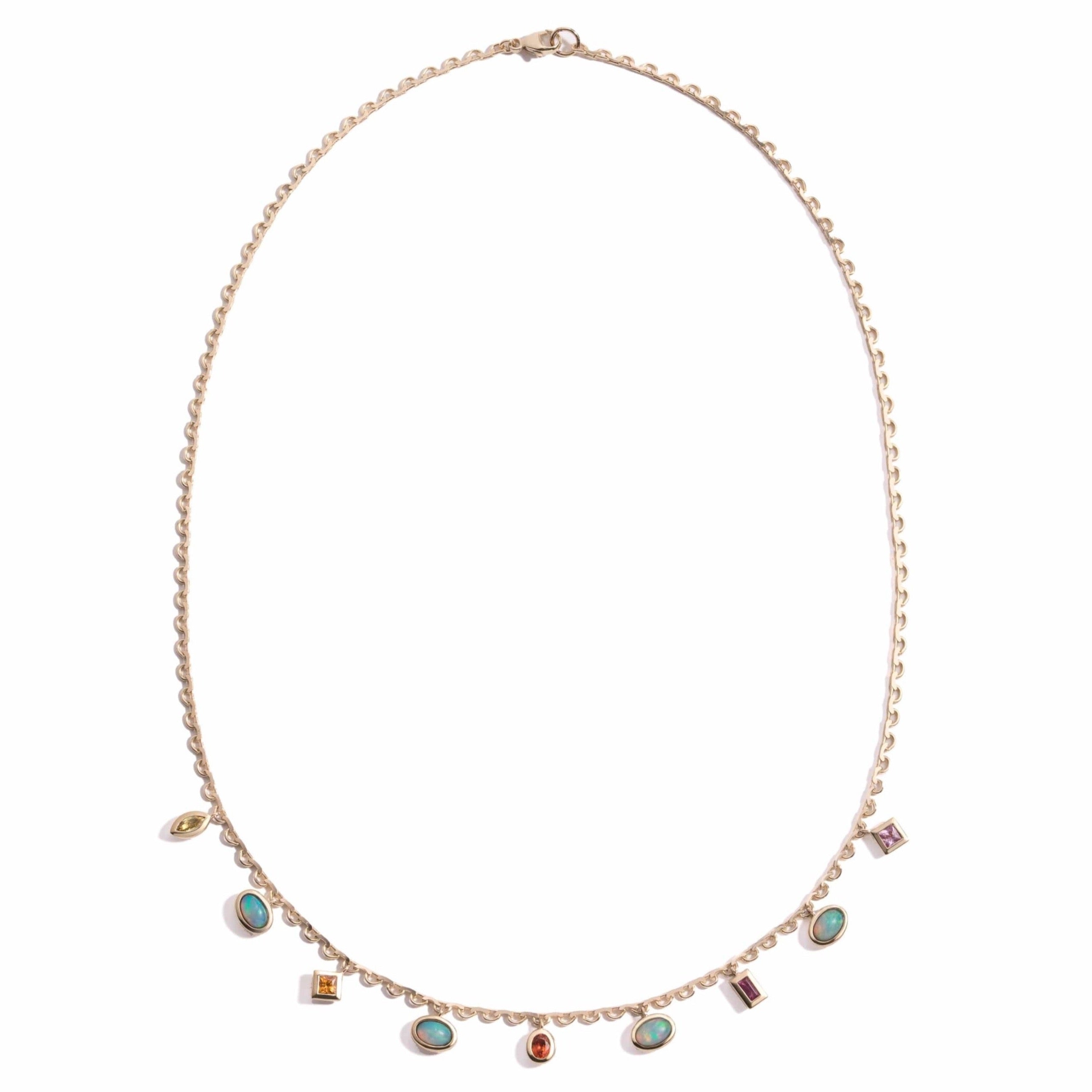 Mined + Found Necklaces garland necklace, warm mix