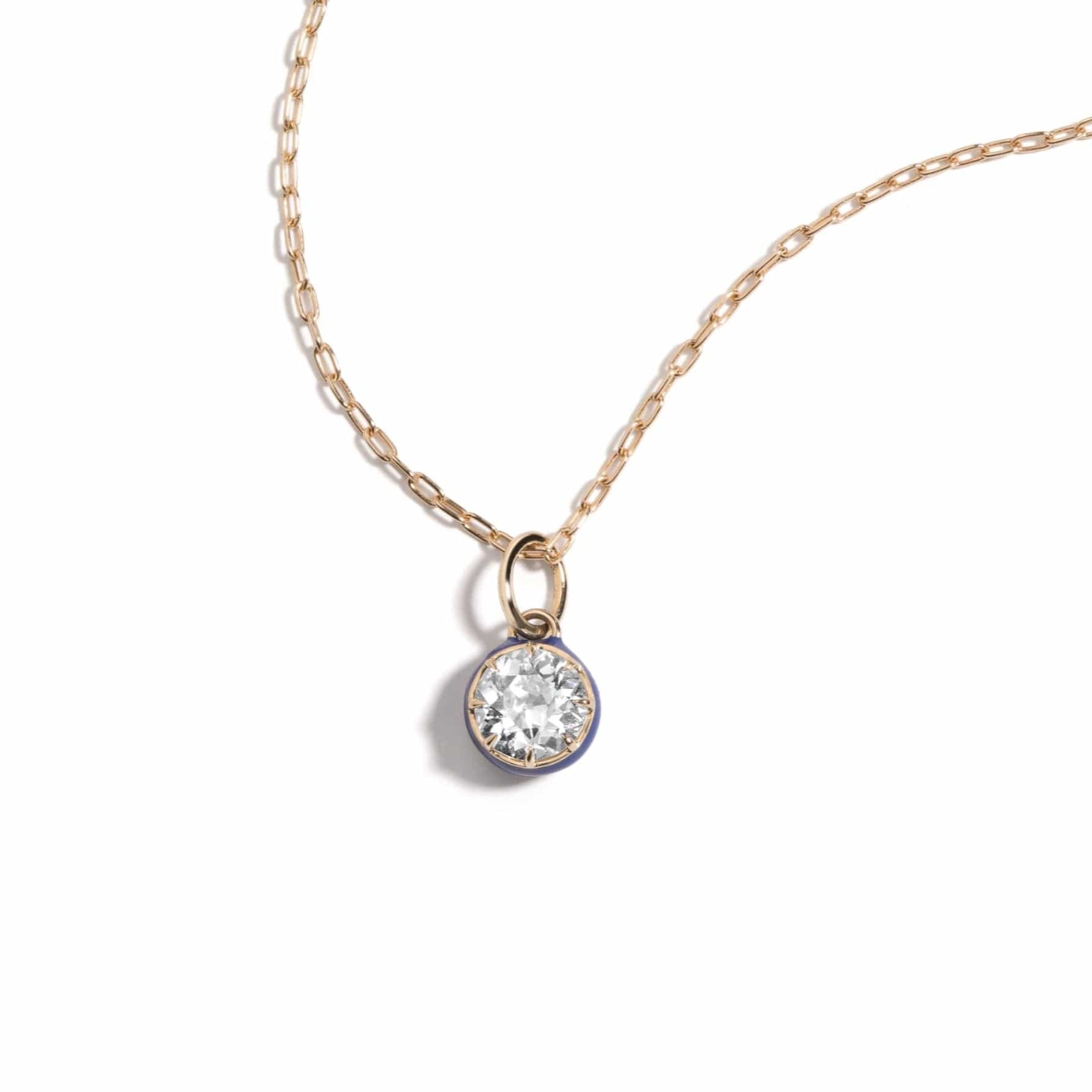 Mined + Found Pendants nova diamond solitaire