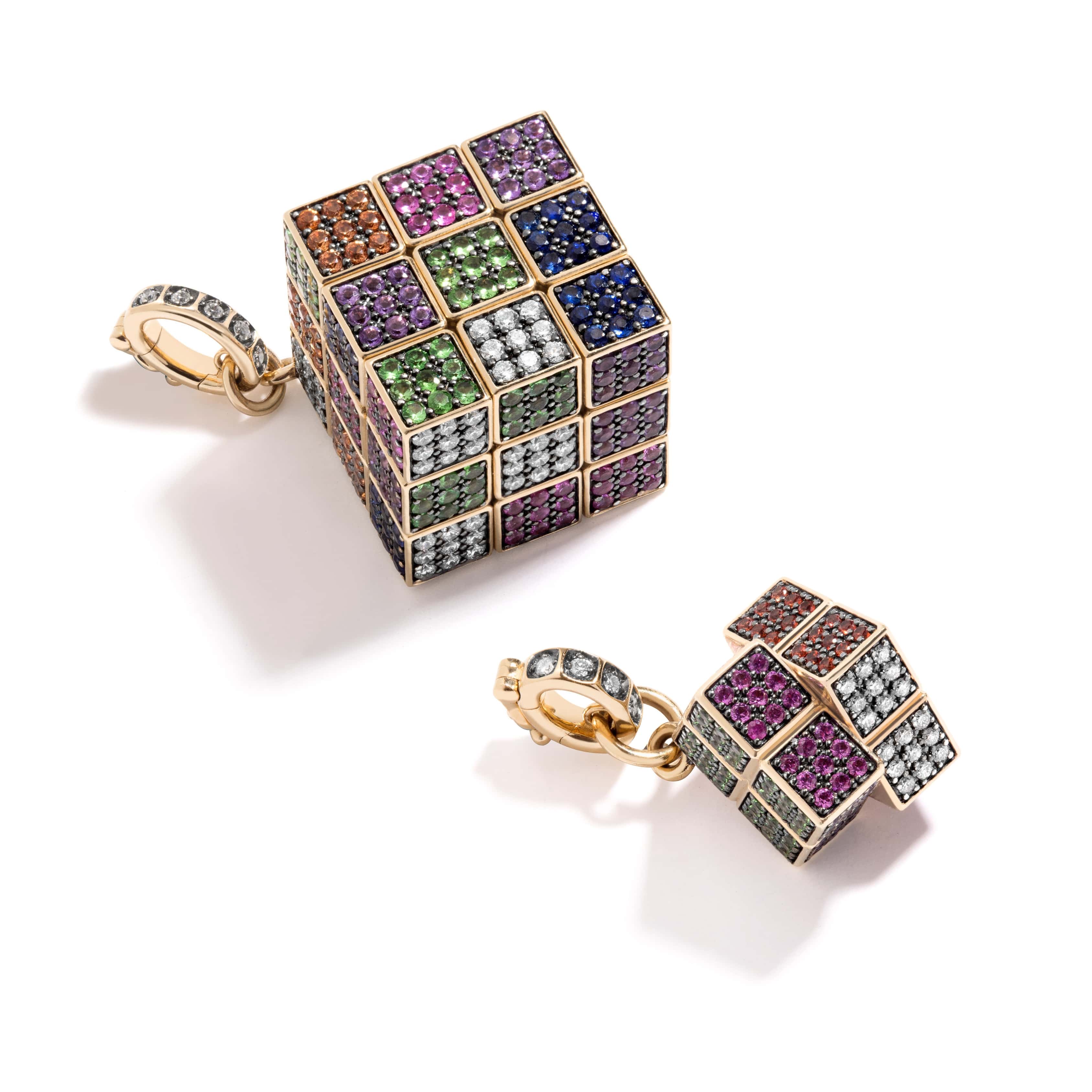Mined + Found Pendants odyssey major puzzle cube pendant