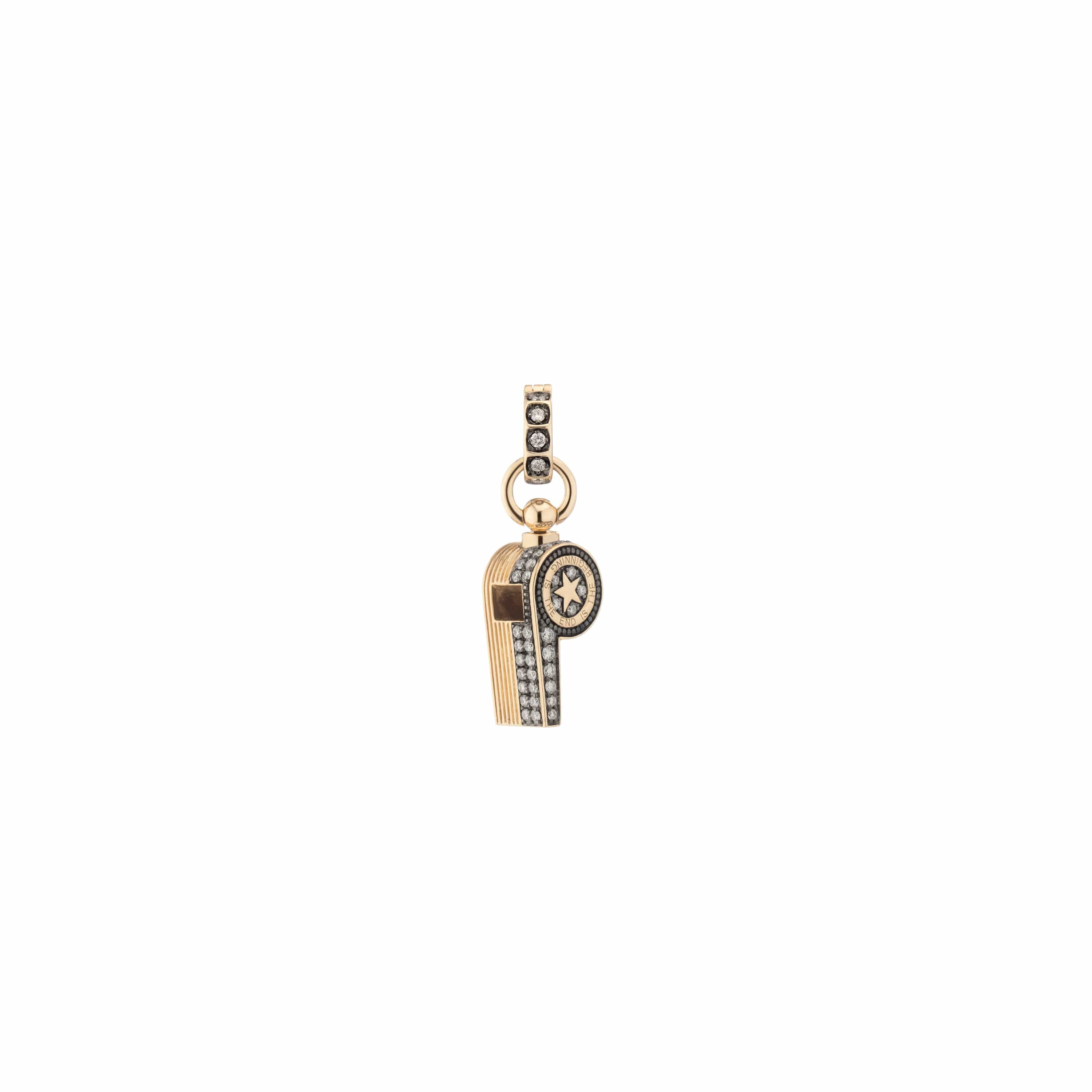Mined + Found Pendants Petite continuum whistle pendant, diamond