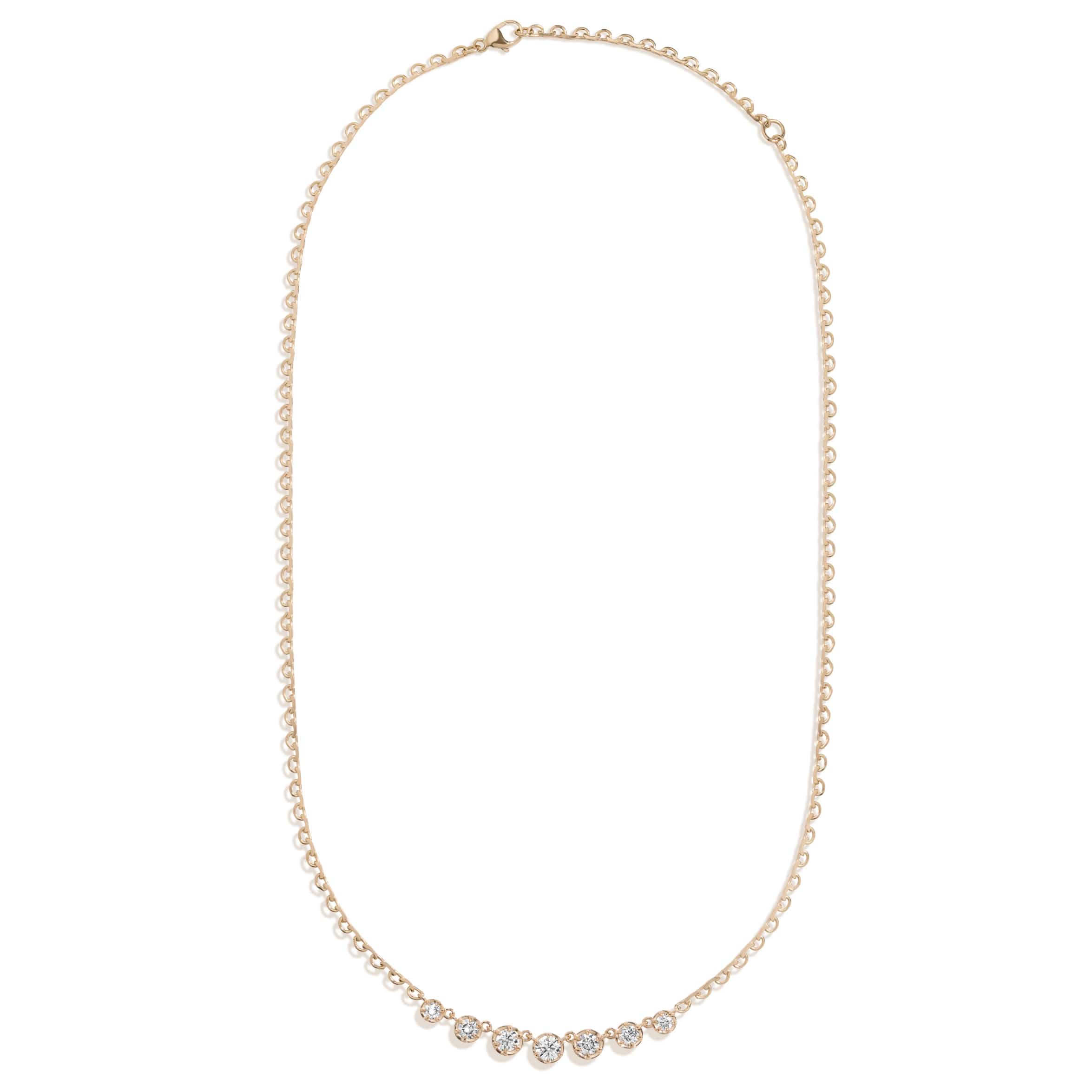Mined + Found Necklaces string of lights necklace, 7 stone
