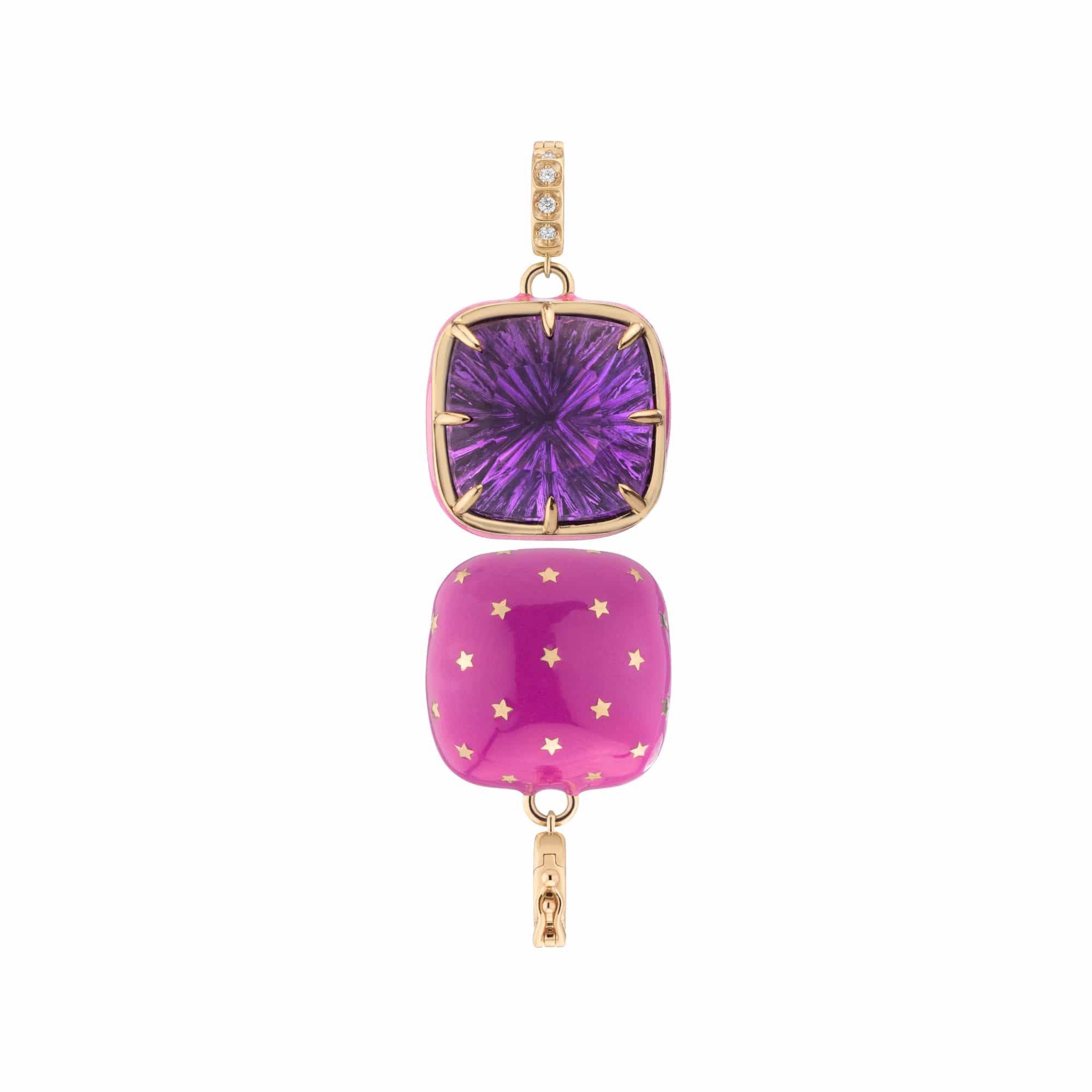 Mined + Found Pendants supernova pendant, amethyst