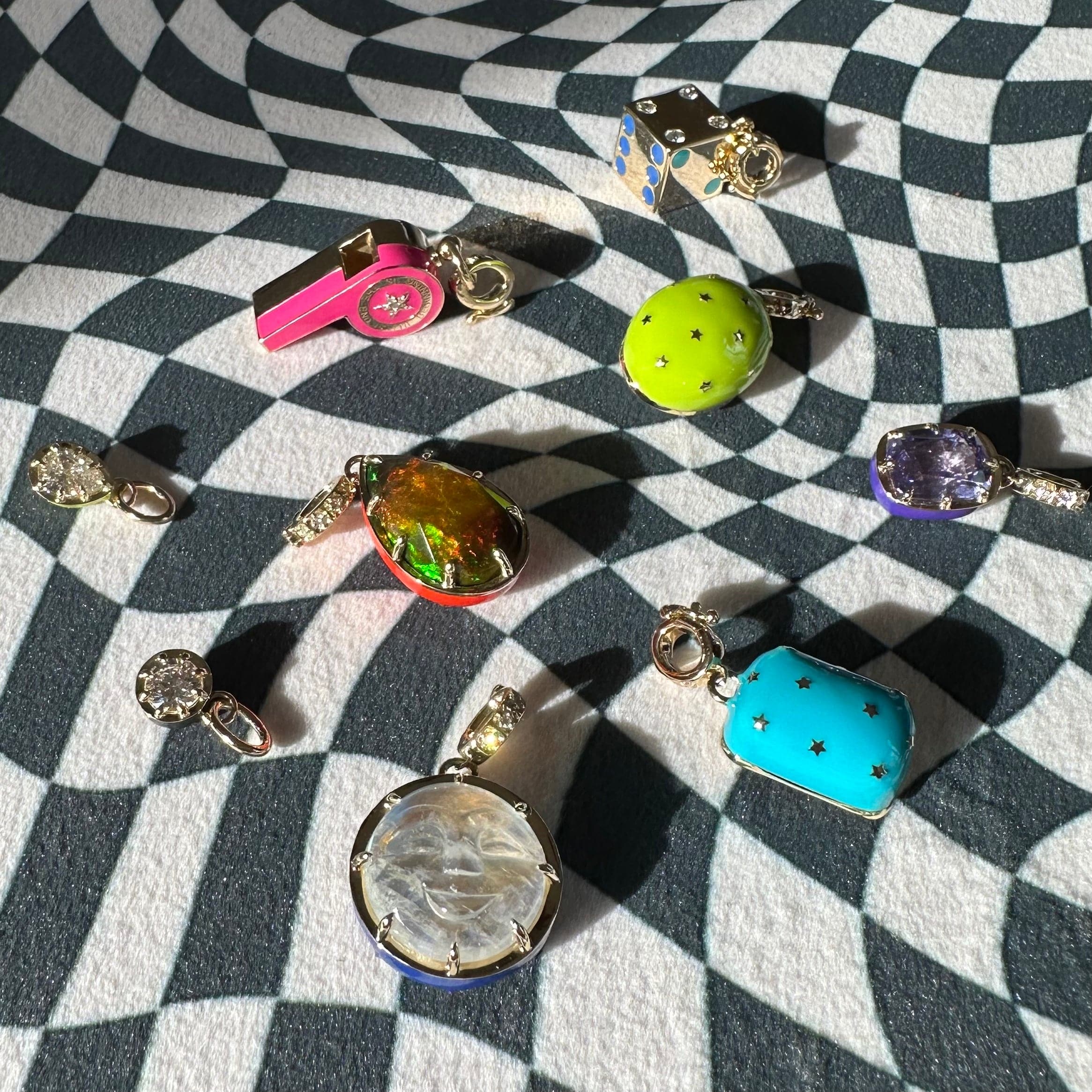 Mined + Found Pendants supernova pendant, Ethiopian opal