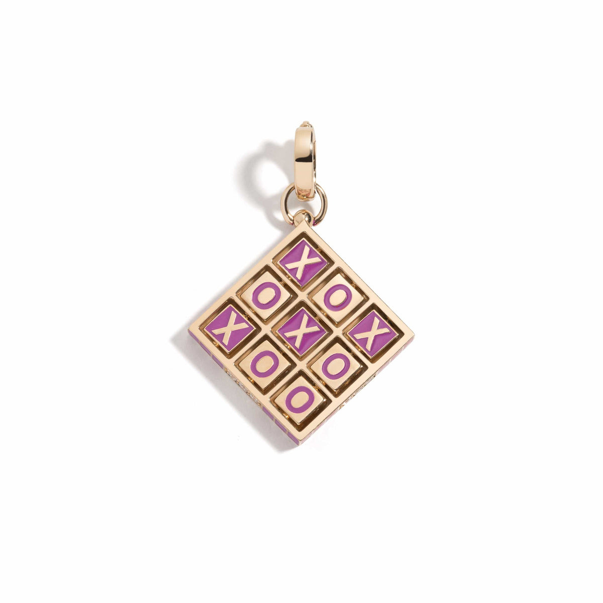 Mined + Found Pendants XOXO pendant, purple
