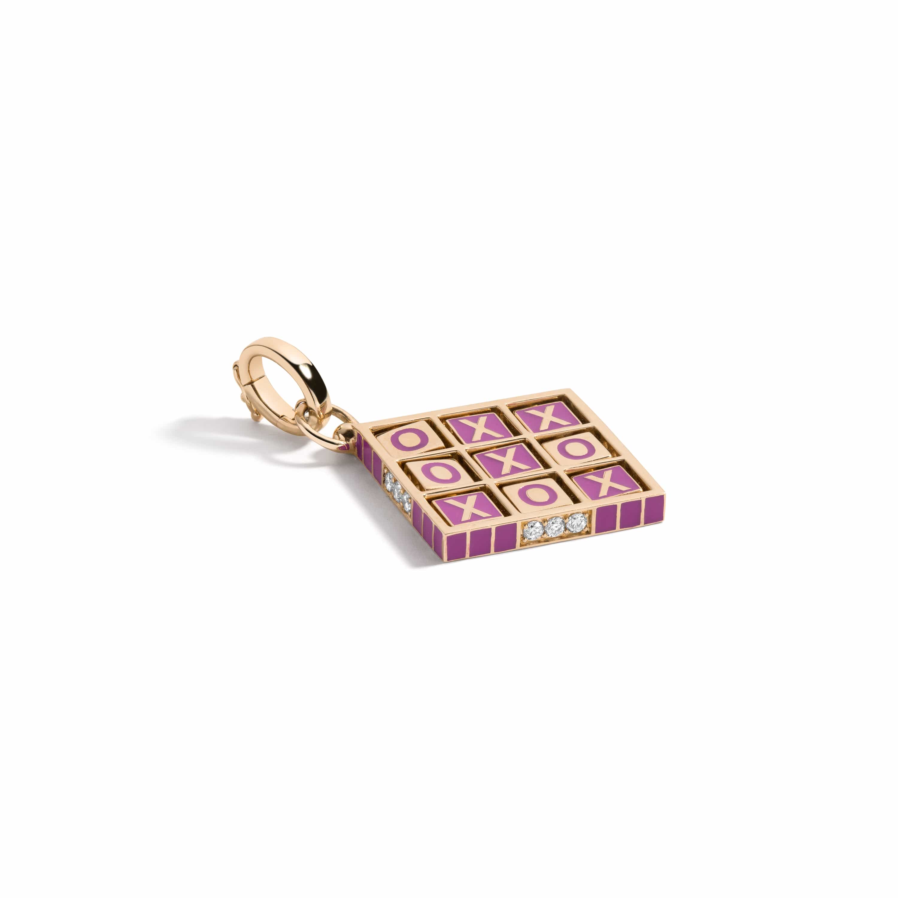 Mined + Found Pendants XOXO pendant, purple