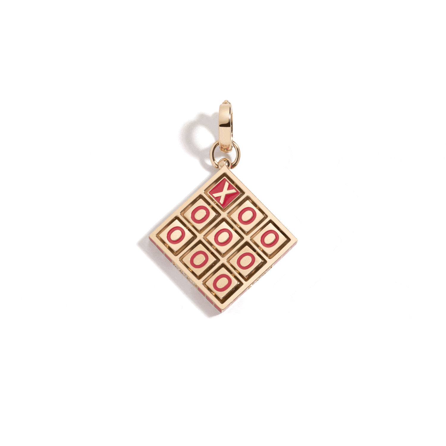 Mined + Found Pendants XOXO pendant, velvet pink