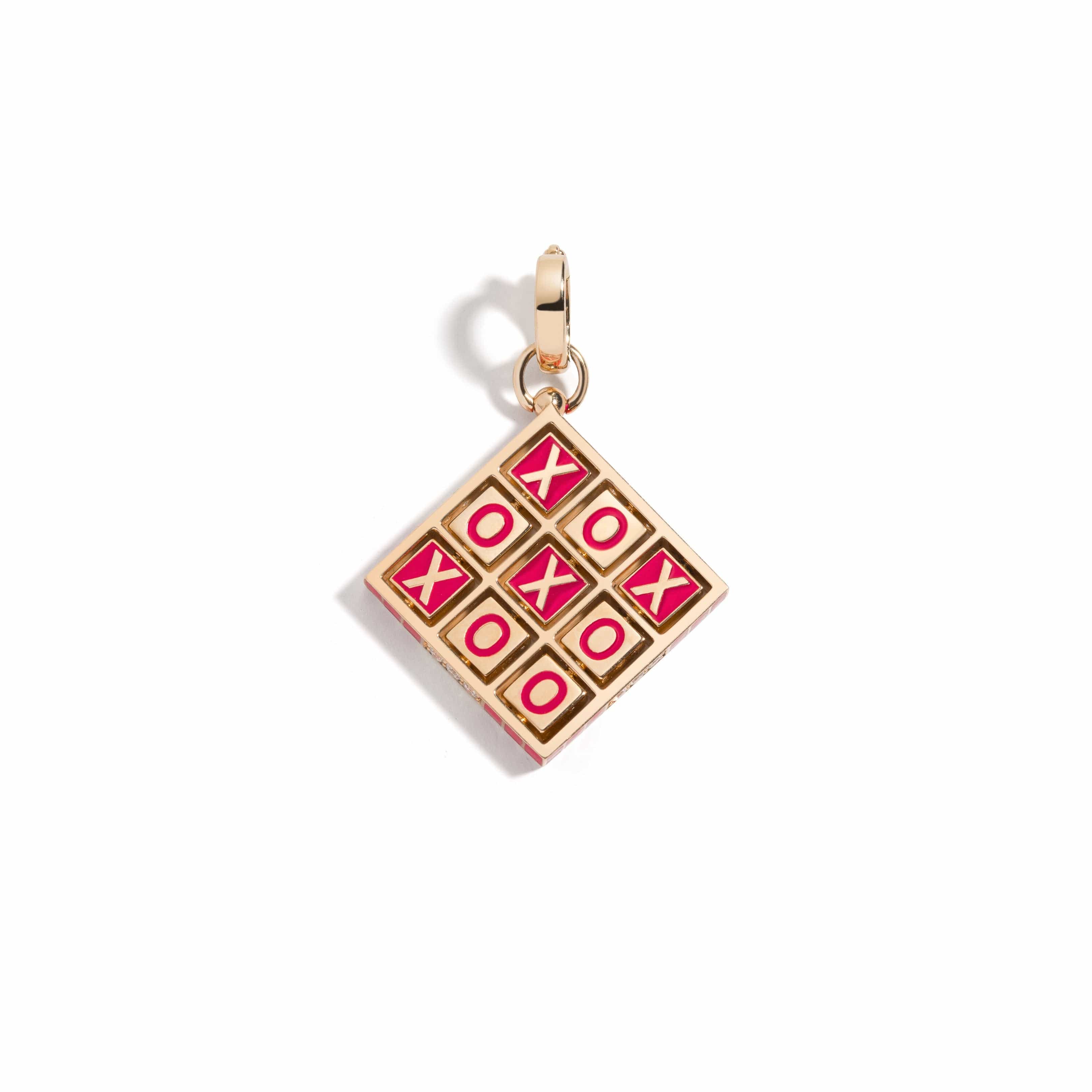 Mined + Found Pendants XOXO pendant, velvet pink
