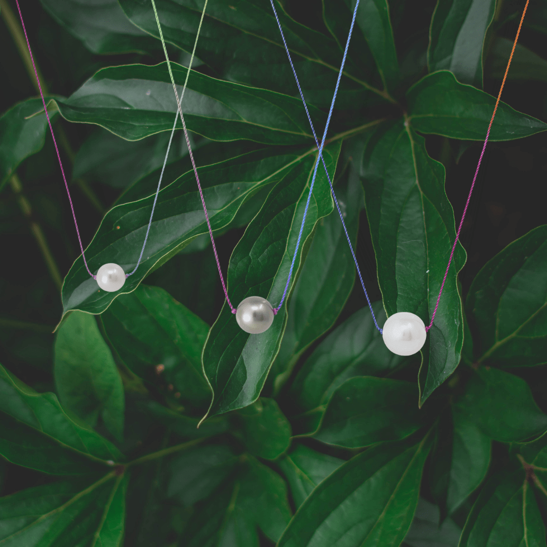 Mined & Found Pendants mega pearl solitaire