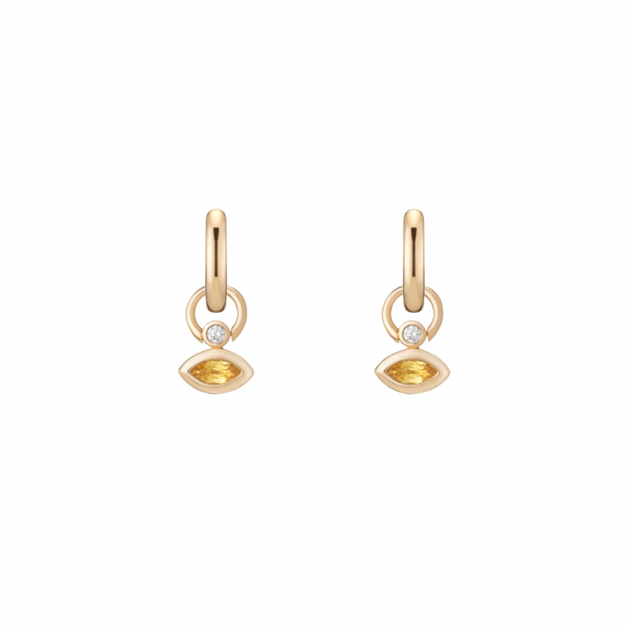 Mined + Found Earrings confetti earrings, yellow sapphire