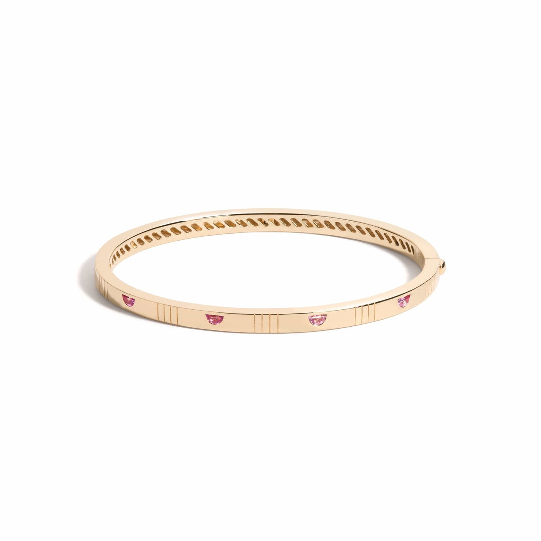 Mined + Found Bracelets emotey bangle bracelets, pink tourmaline + diamond
