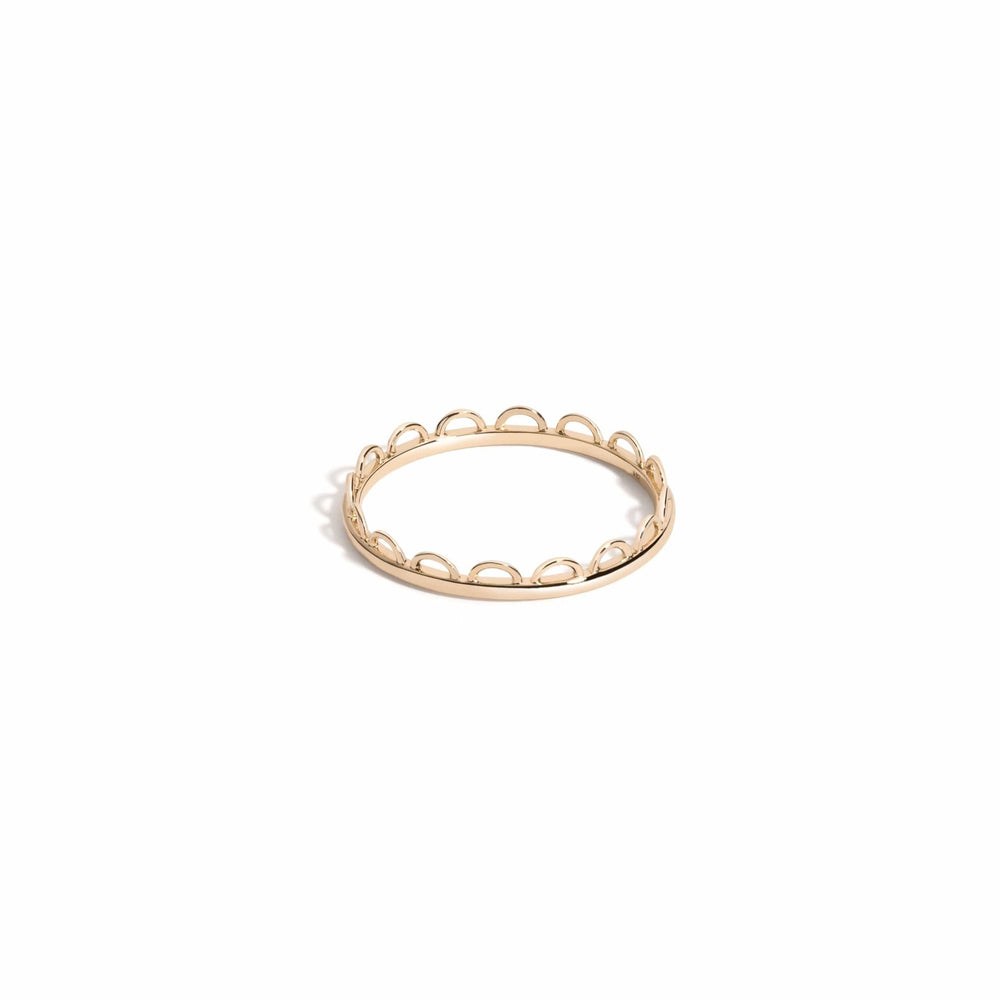 Mined + Found Rings frilly jacket ring