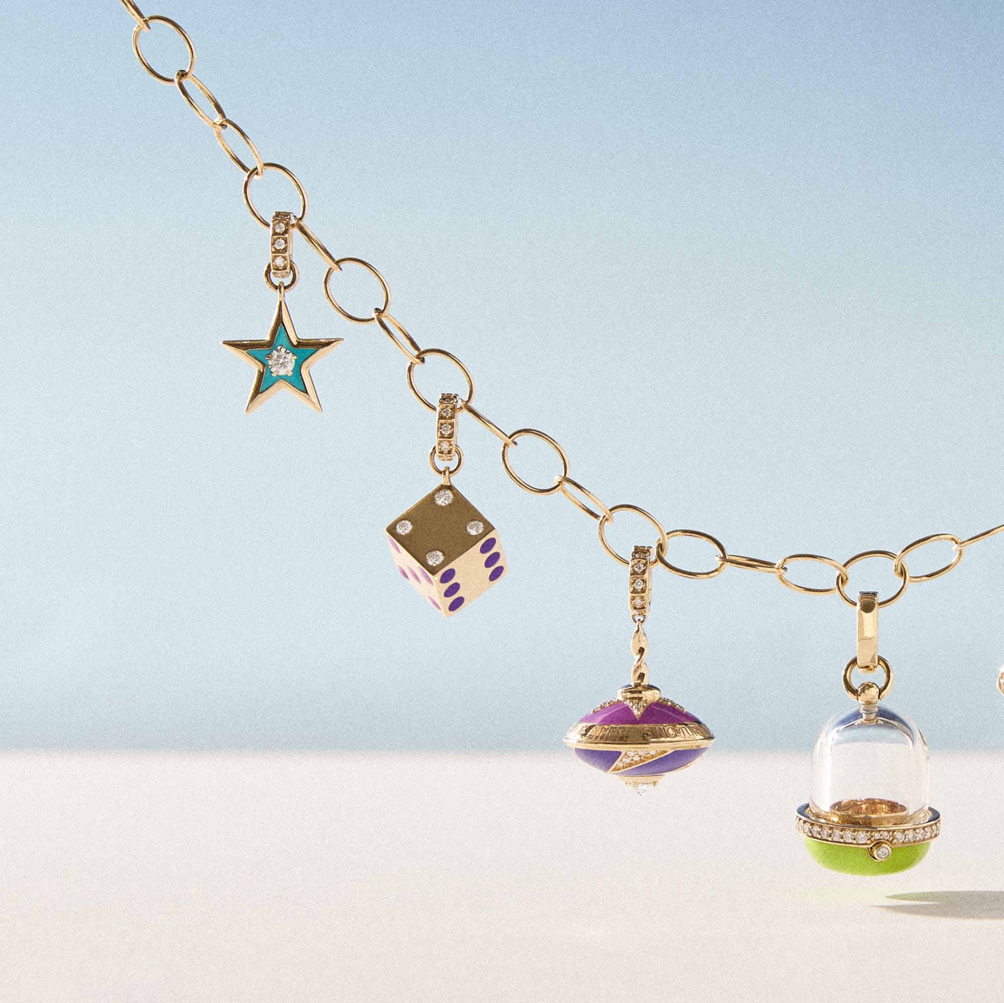 Mined + Found Pendants Lucky Star pendant, rouge red