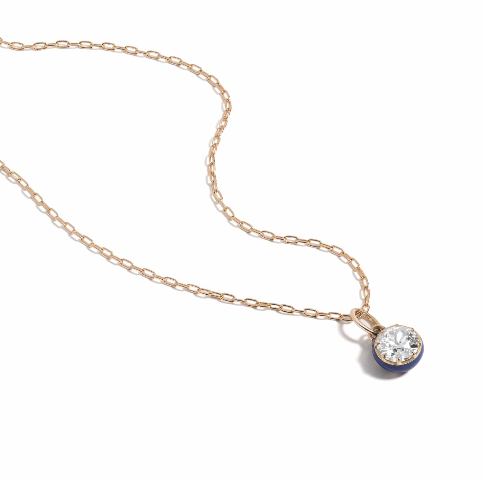 Mined + Found Pendants nova diamond solitaire