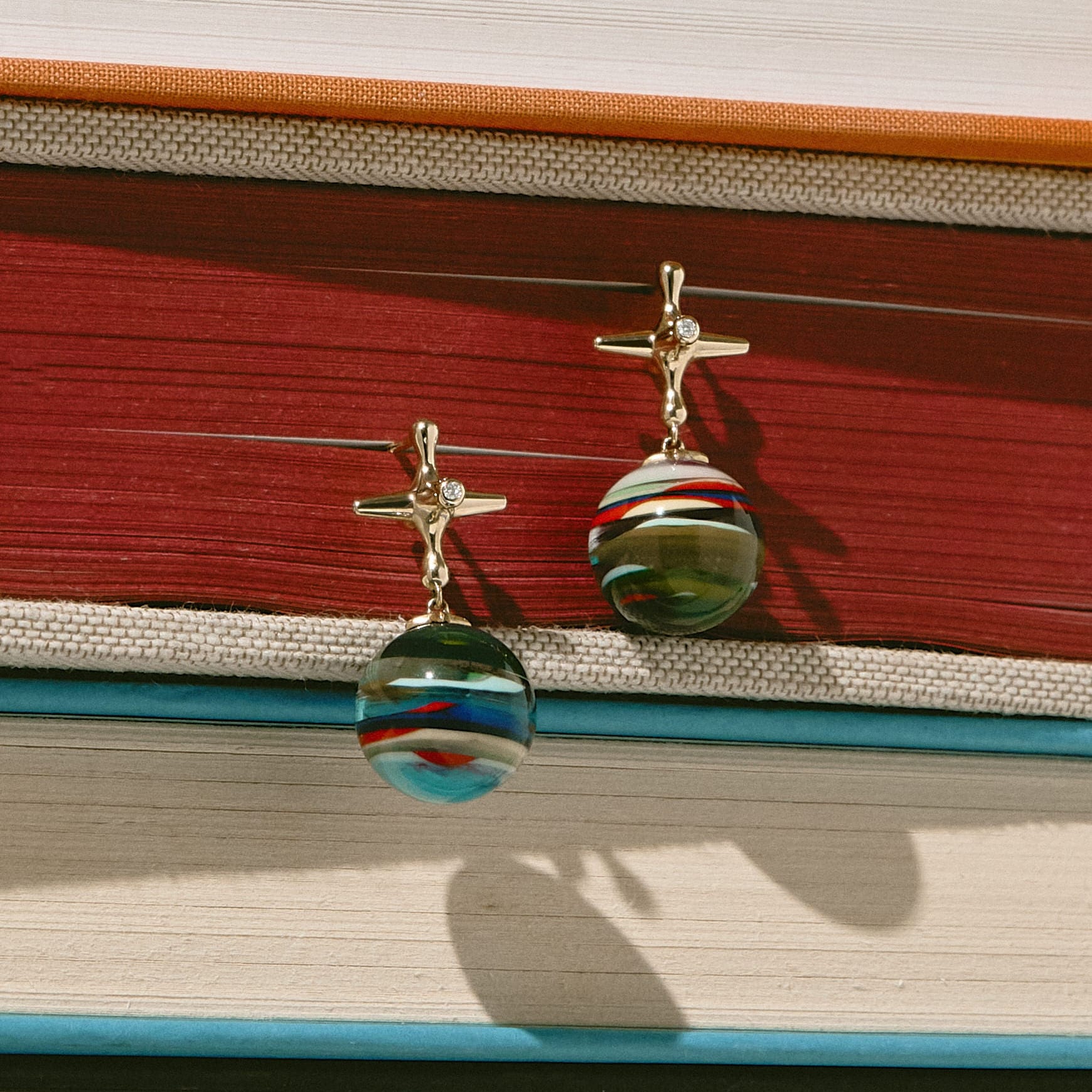 Mined + Found Earrings one of a kind bounce back earrings, surfite