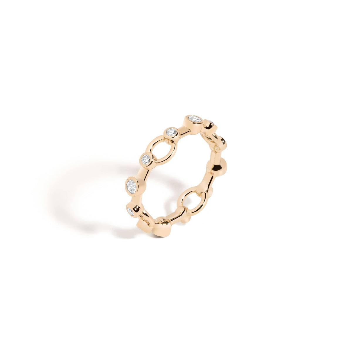 The Pathway ring in diamond, at MINED + FOUND
