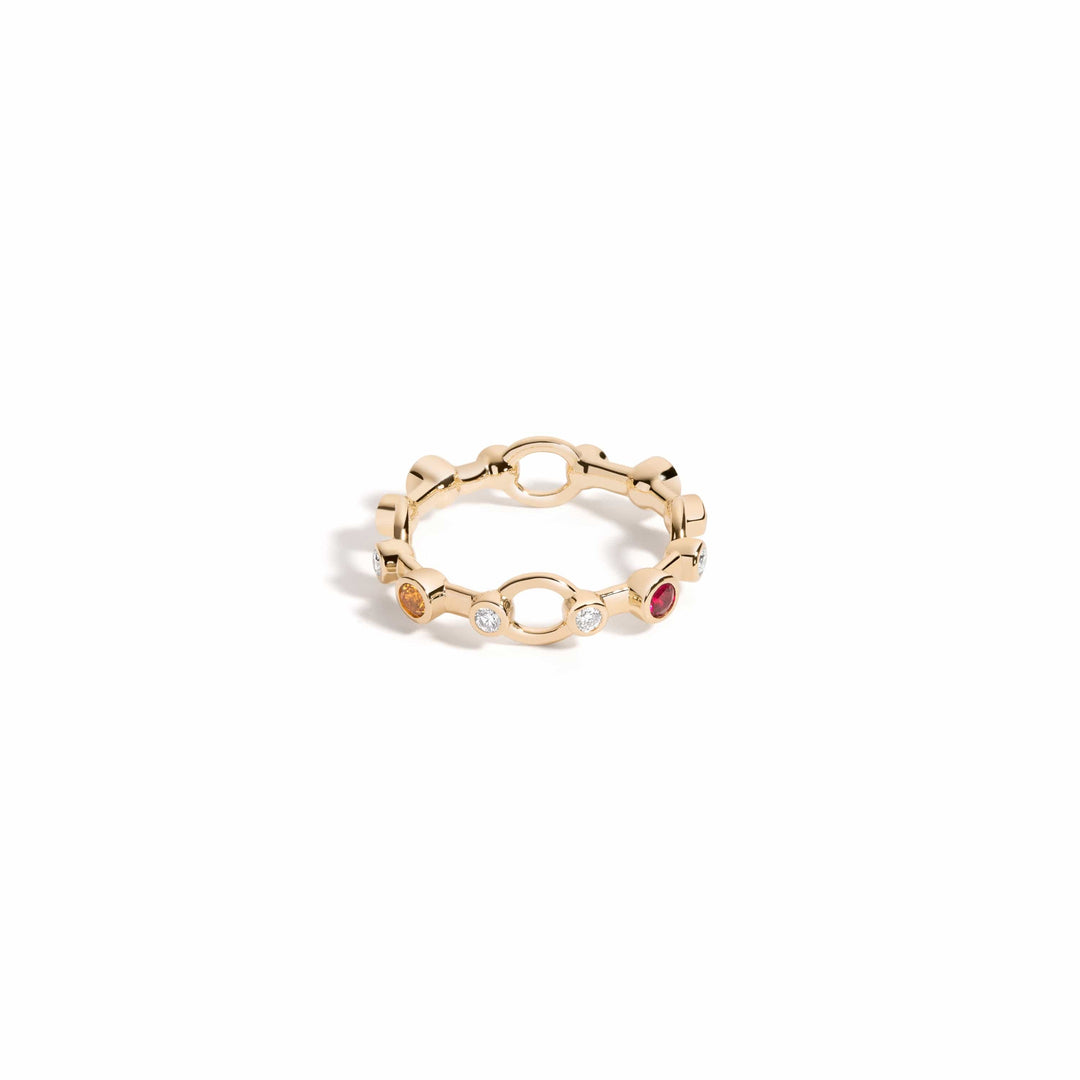 Mined + Found Rings pathway ring, warm mix