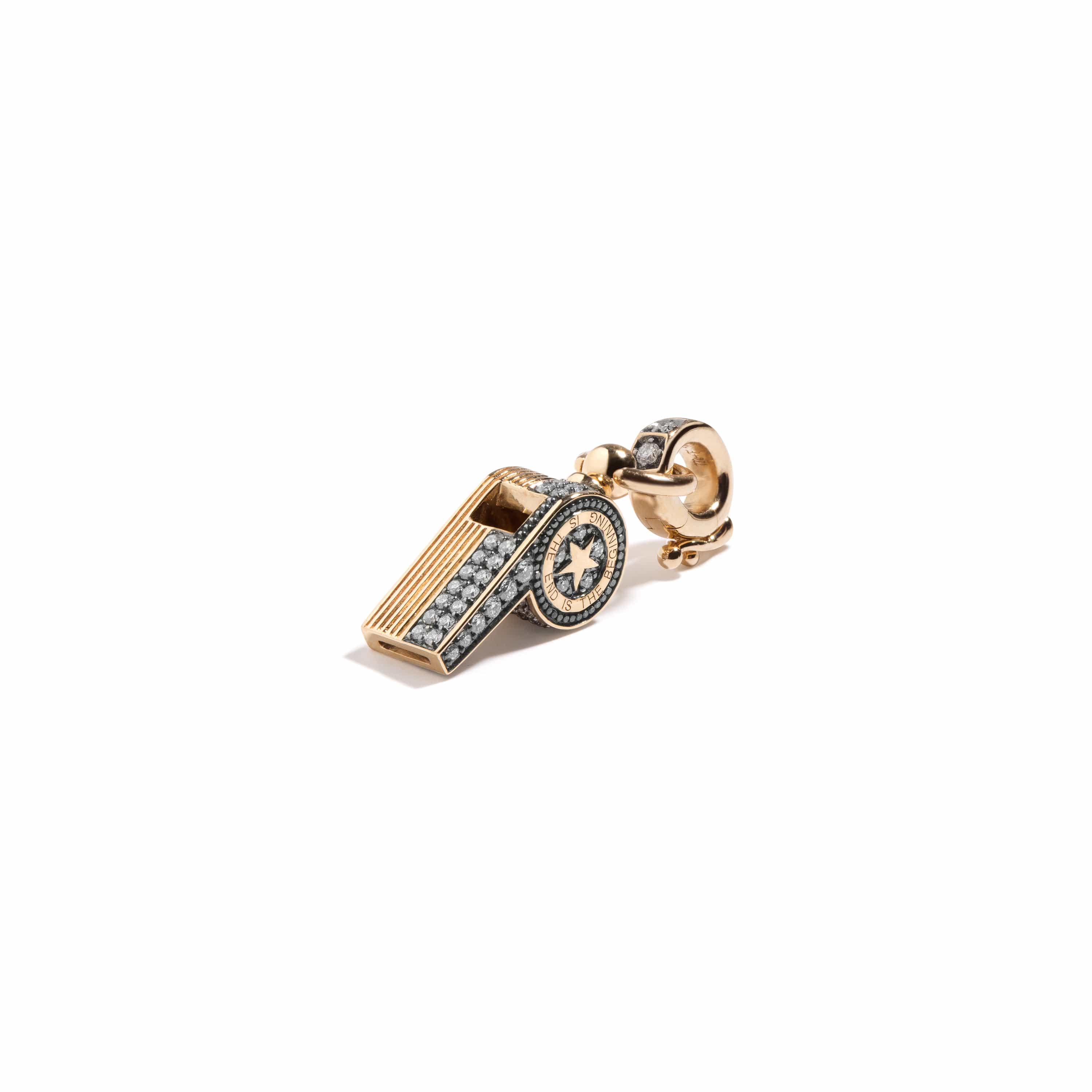 Mined + Found Pendants Petite continuum whistle pendant, diamond