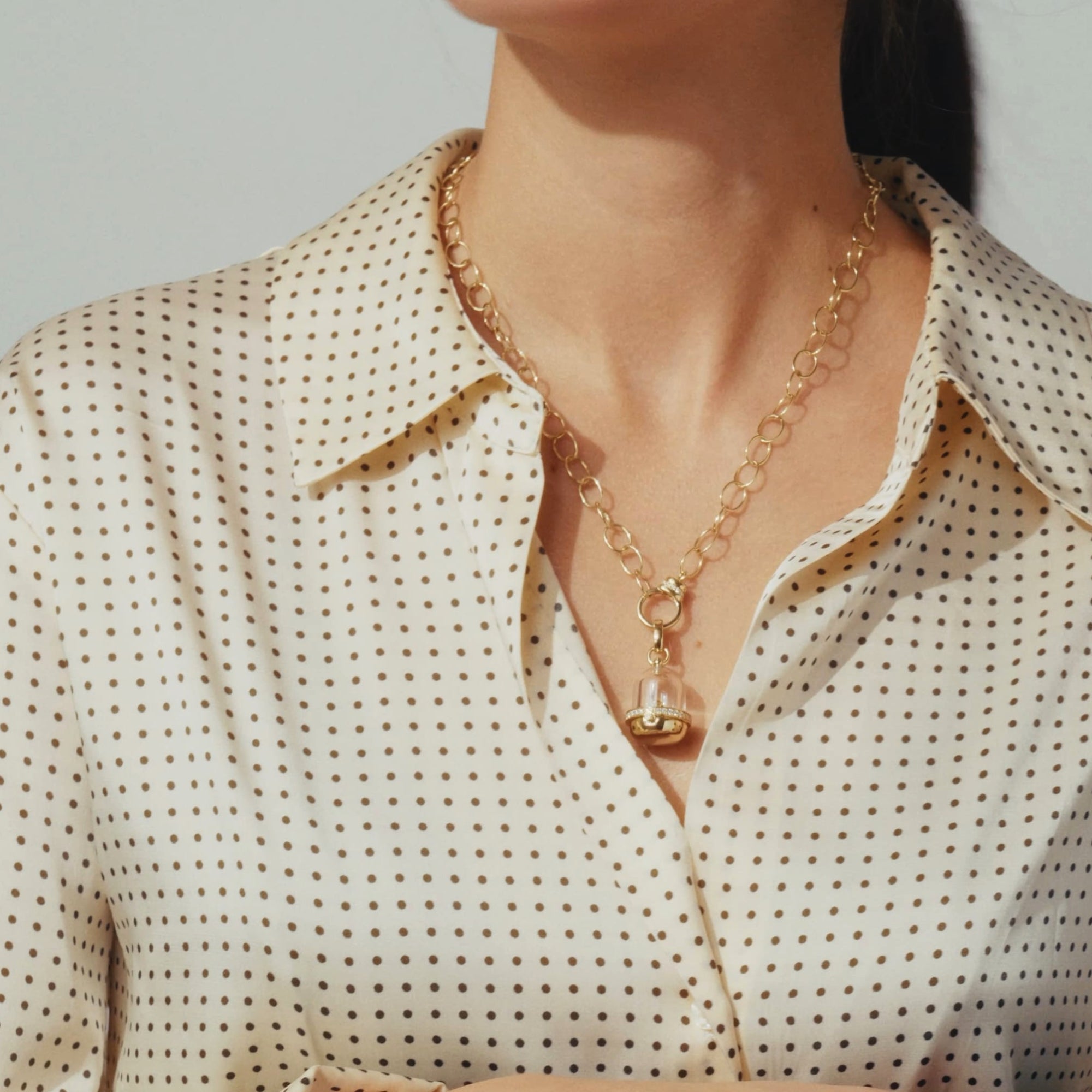 Mined + Found Pendants Petite Prize Bubble Locket