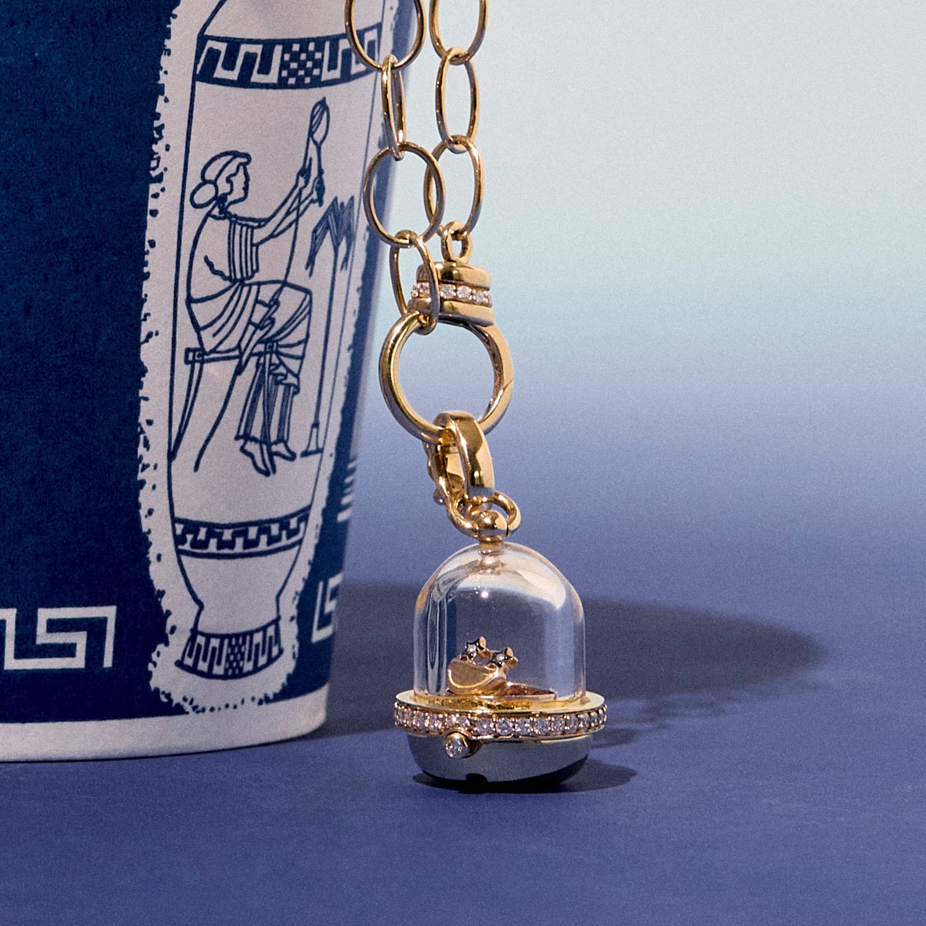 Mined + Found Pendants Petite Prize Bubble Locket