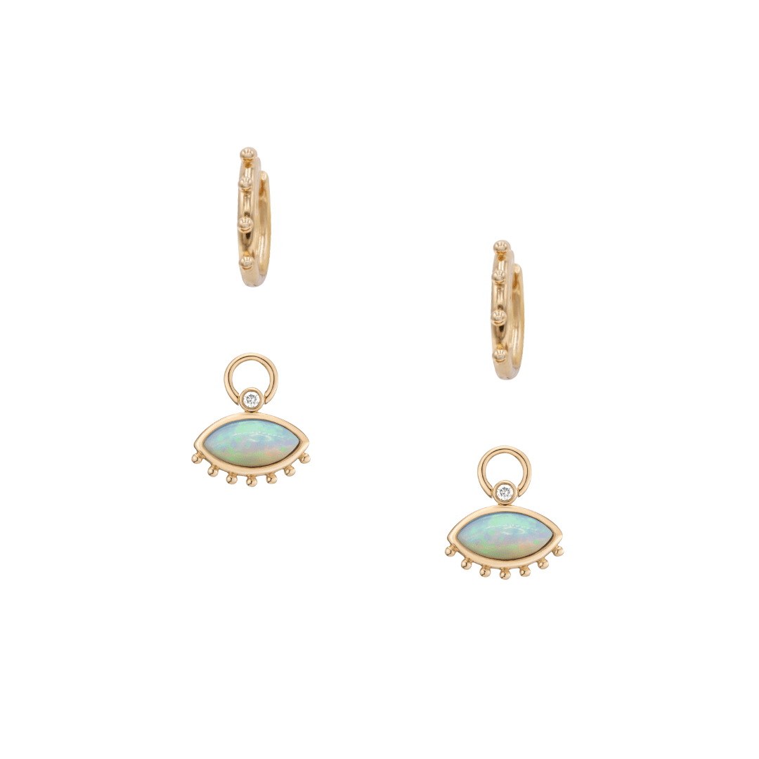 Mined + Found Earrings resting eye earrings