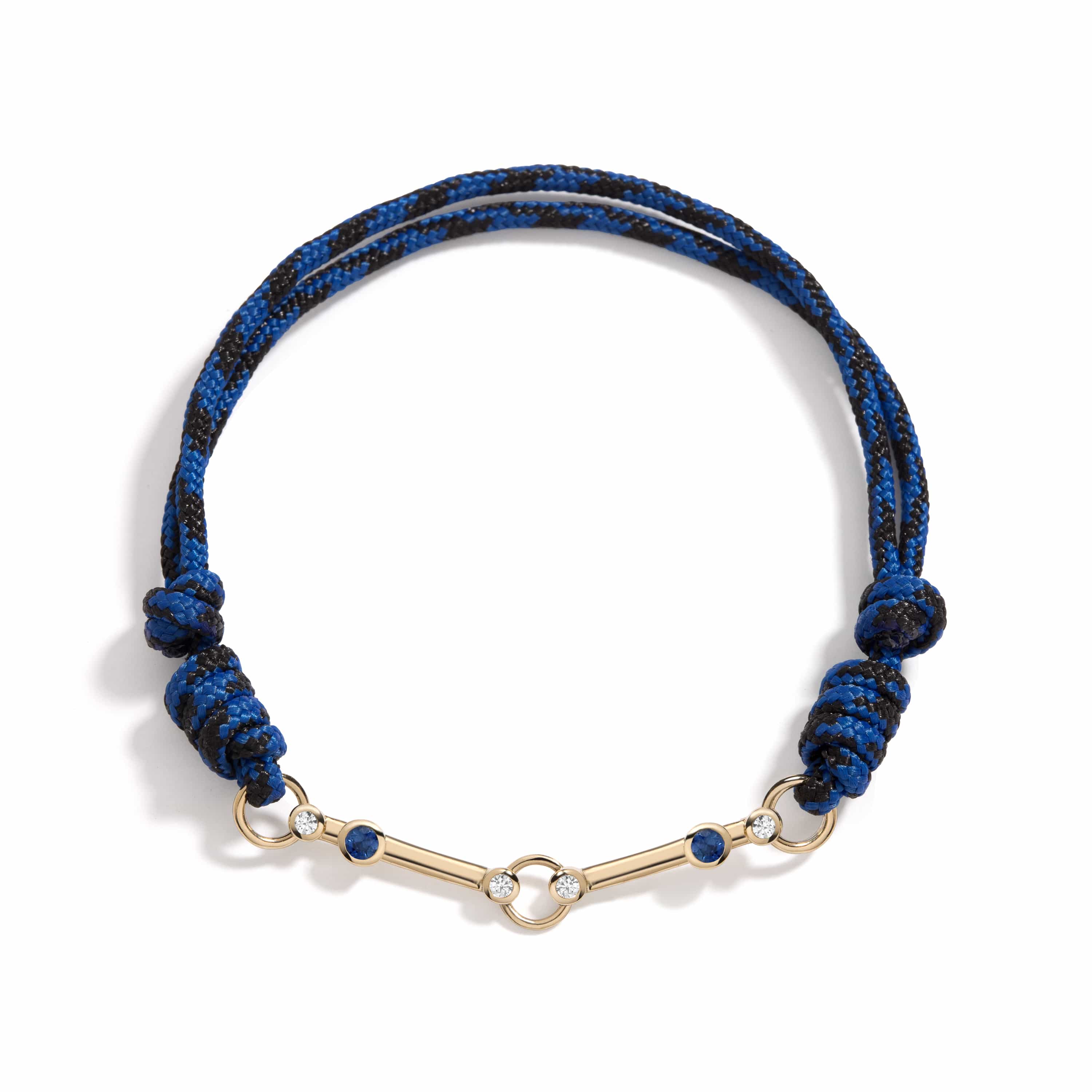 Mined + Found Bracelets sequence I bracelet, blue sapphire