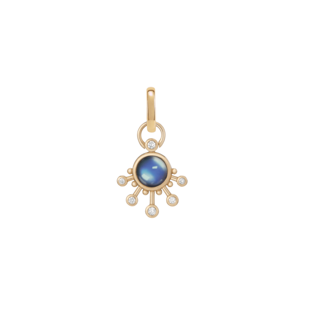 Mined + Found Pendants Pendant Only sera pendant, moonstone + diamond
