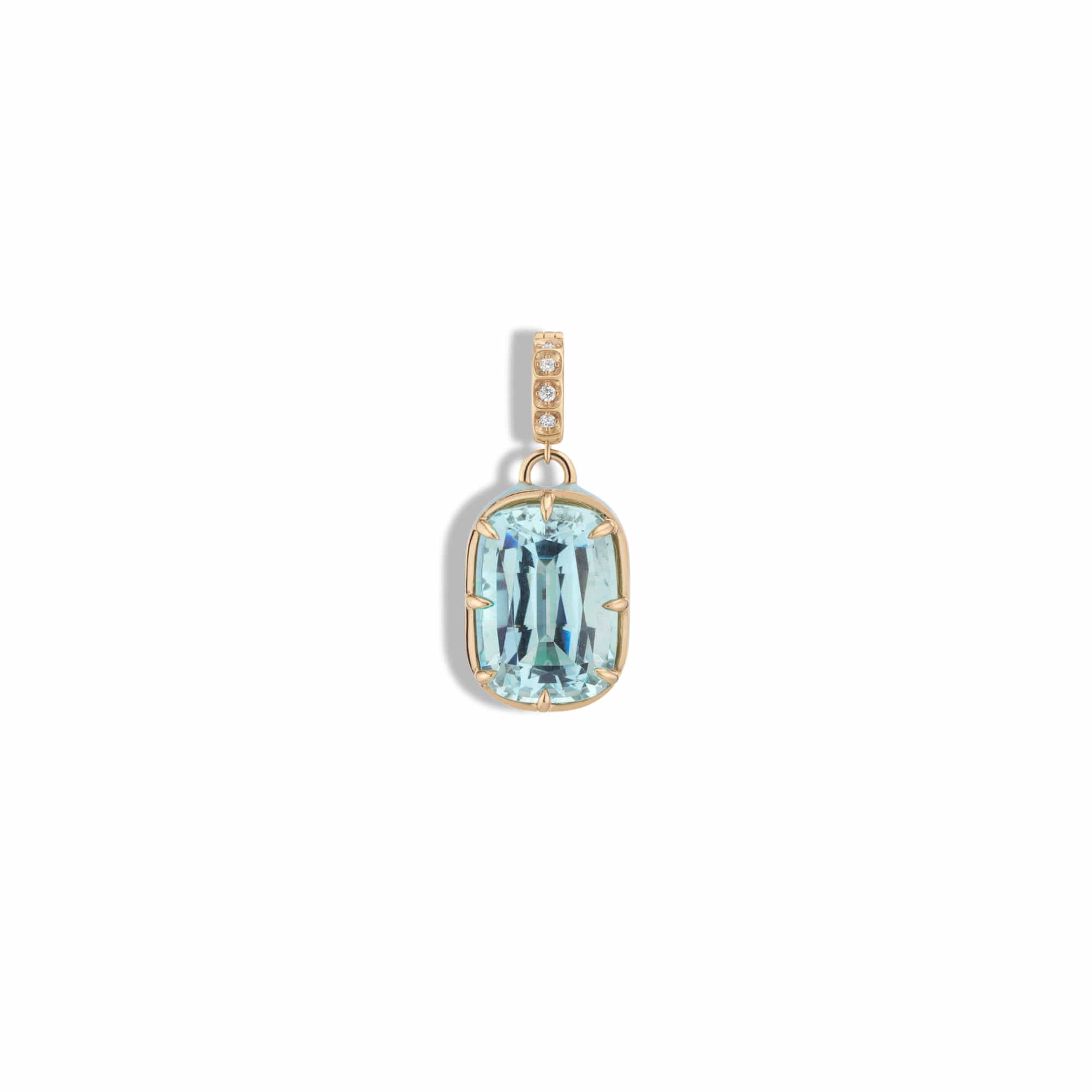 Mined + Found Pendants supernova pendant, aquamarine