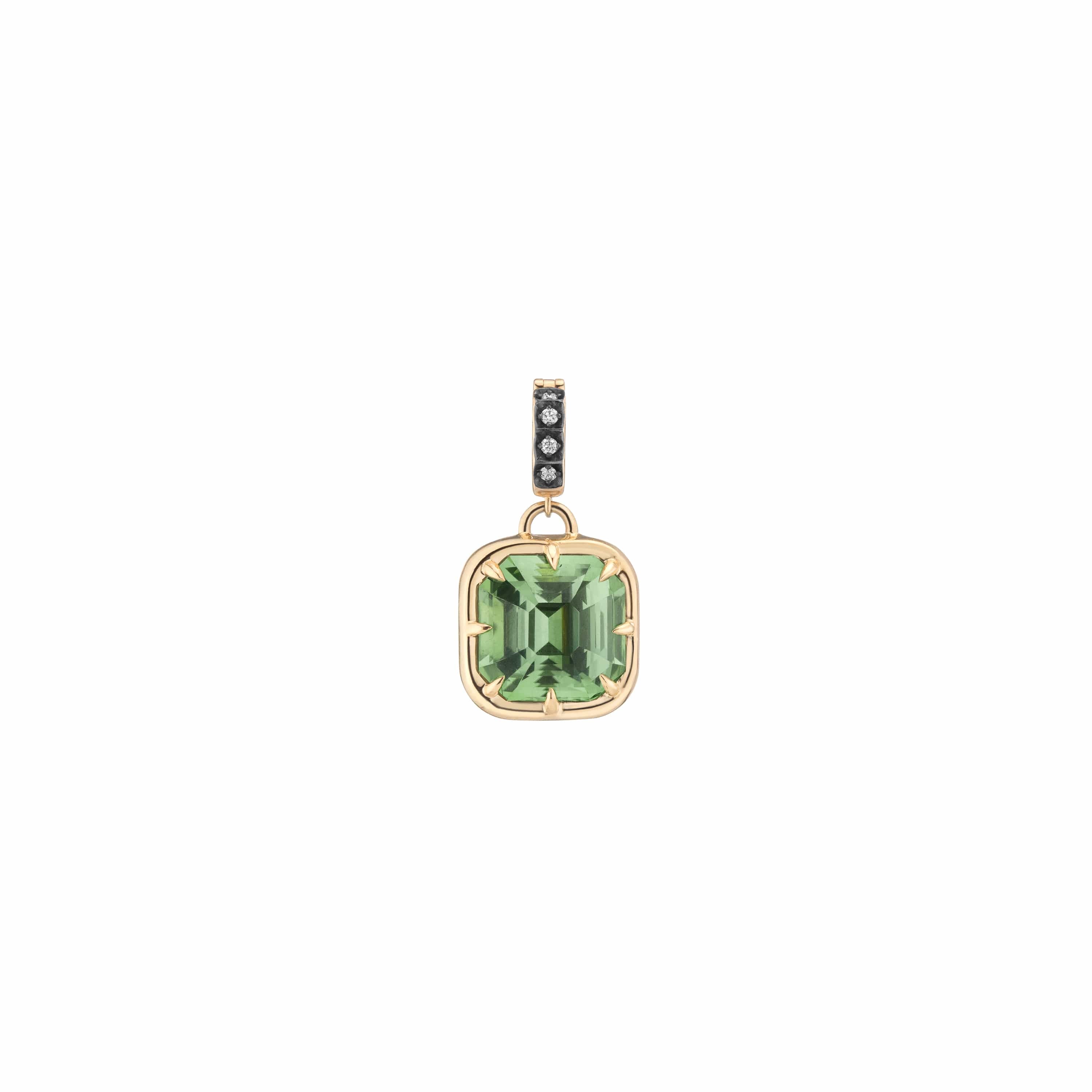 Mined + Found Pendants supernova pendant, green tourmaline