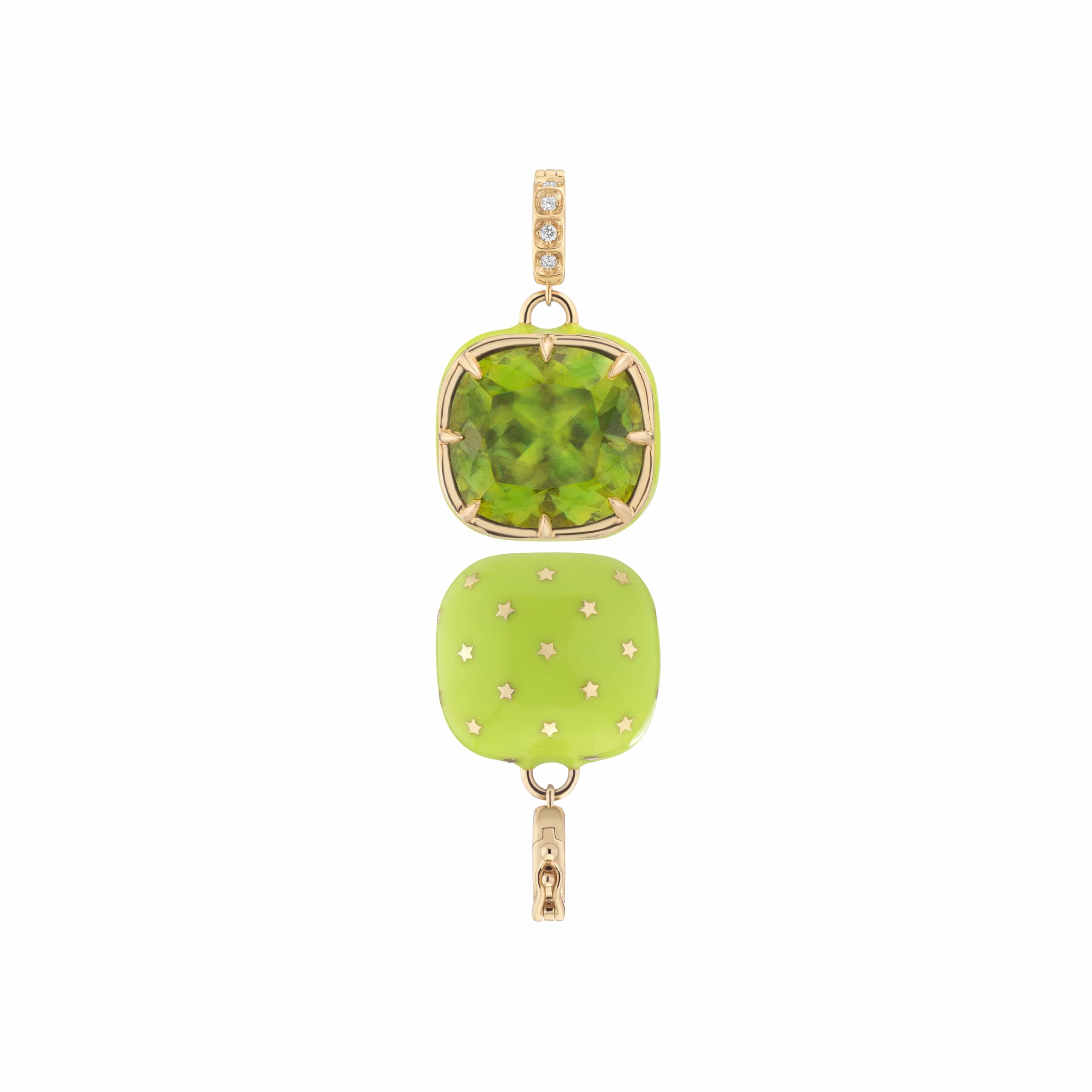 Mined + Found Pendants supernova pendant, sphene