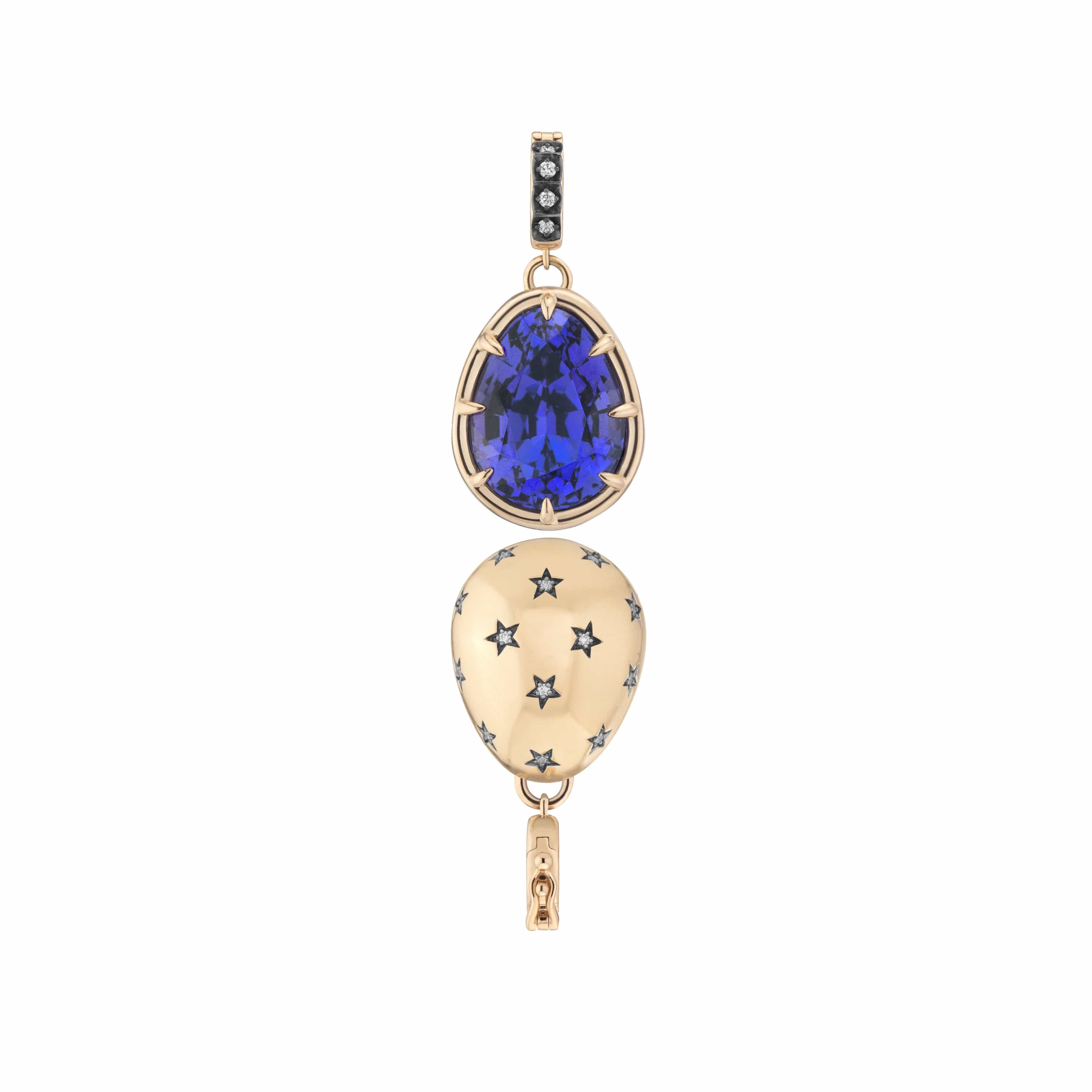 Mined + Found Pendants supernova pendant, tanzanite