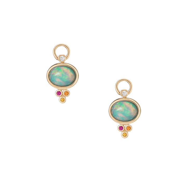 Mined + Found Earrings trio earrings, opal + warm mix