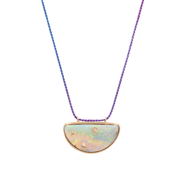 Mined + Found Pendants 'half full' one of a kind pendant