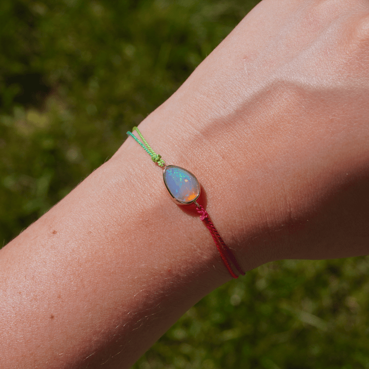 Mined + Found Bracelets lagoon rainbow silk® bracelet