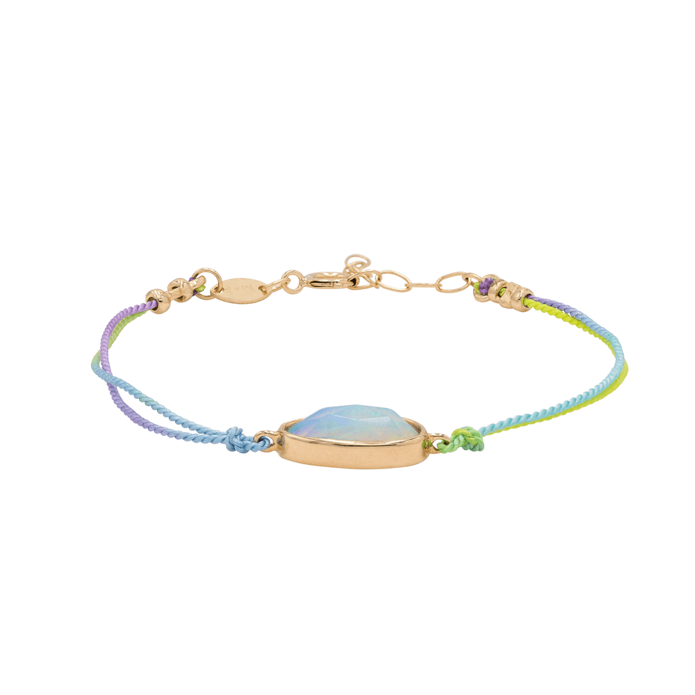 Mined + Found Bracelets lagoon rainbow silk® bracelet