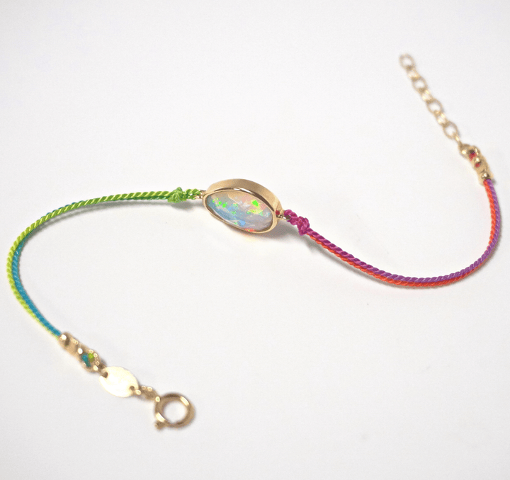Mined + Found Bracelets Rainbow Silk® lagoon rainbow silk® bracelet