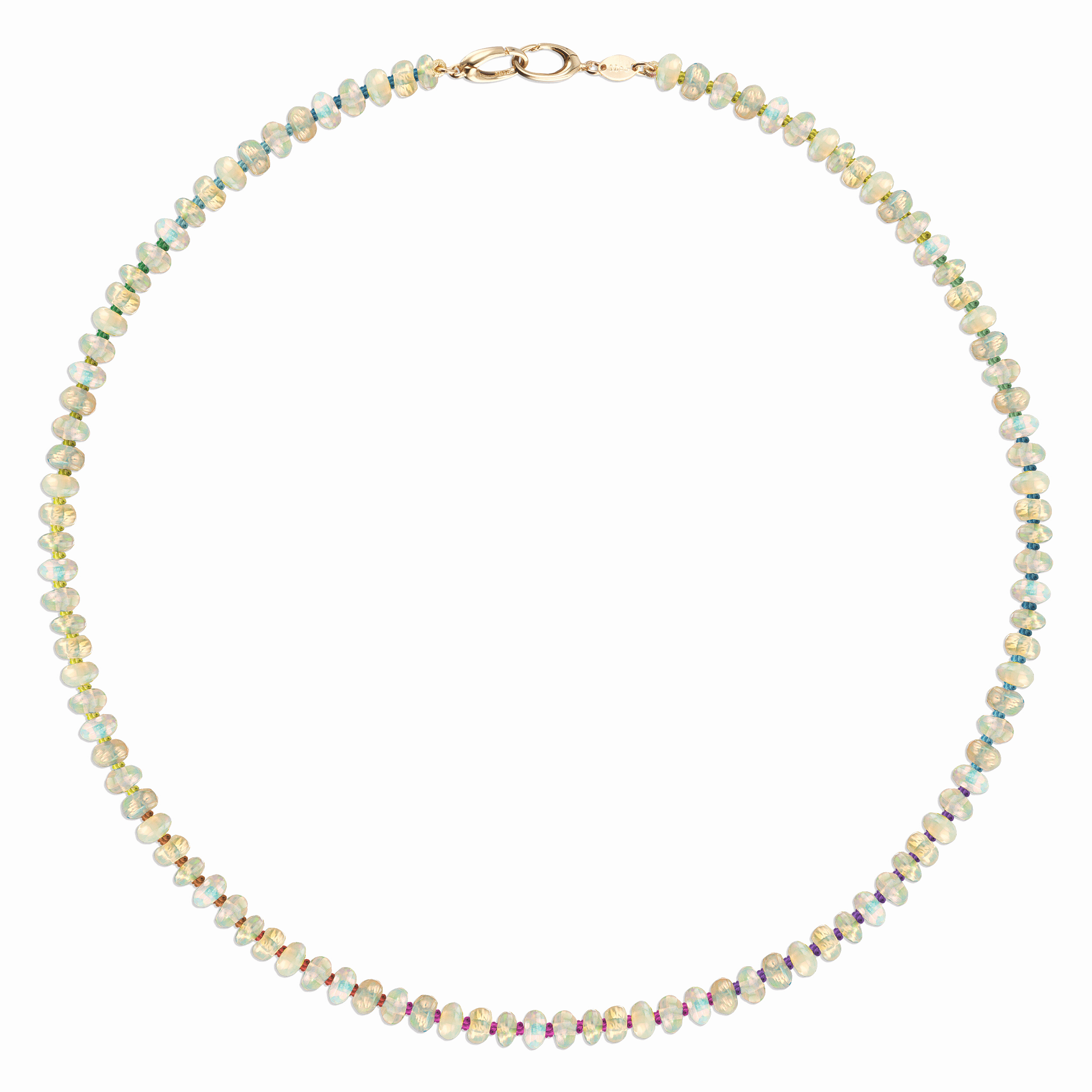 Mined & Found Necklaces opal line necklace