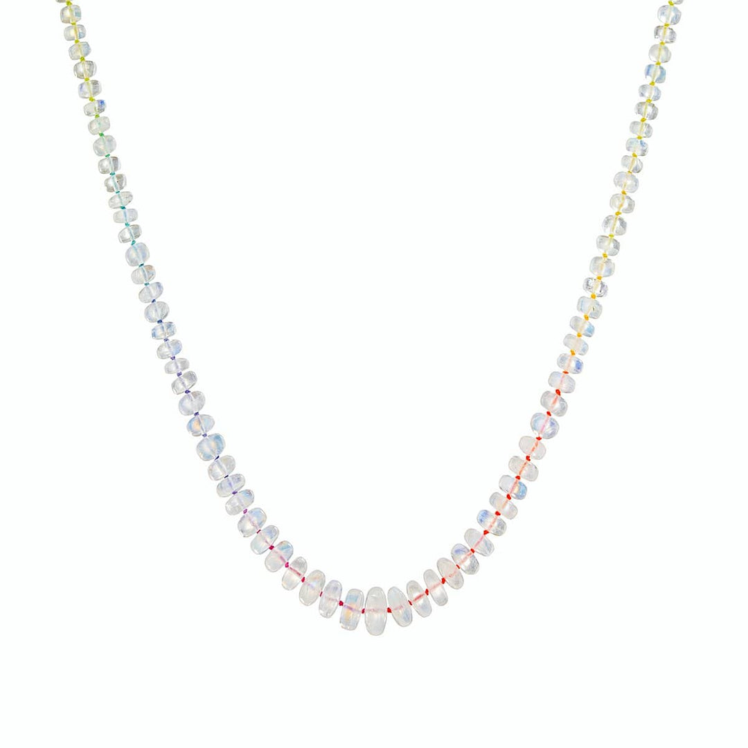 Mined & Found Necklaces rainbow moonstone grad necklace