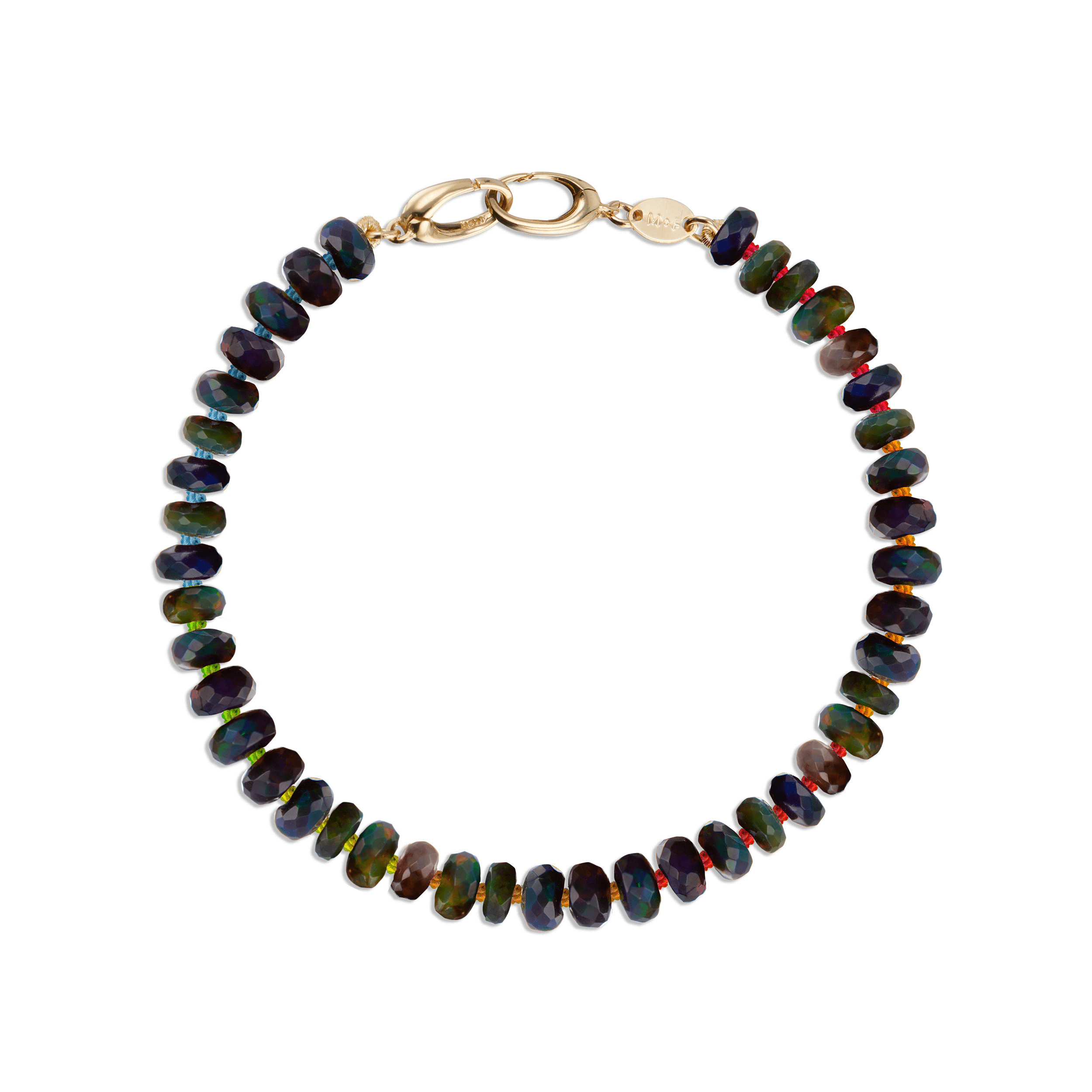 Mined & Found Bracelets smoked opal line bracelet